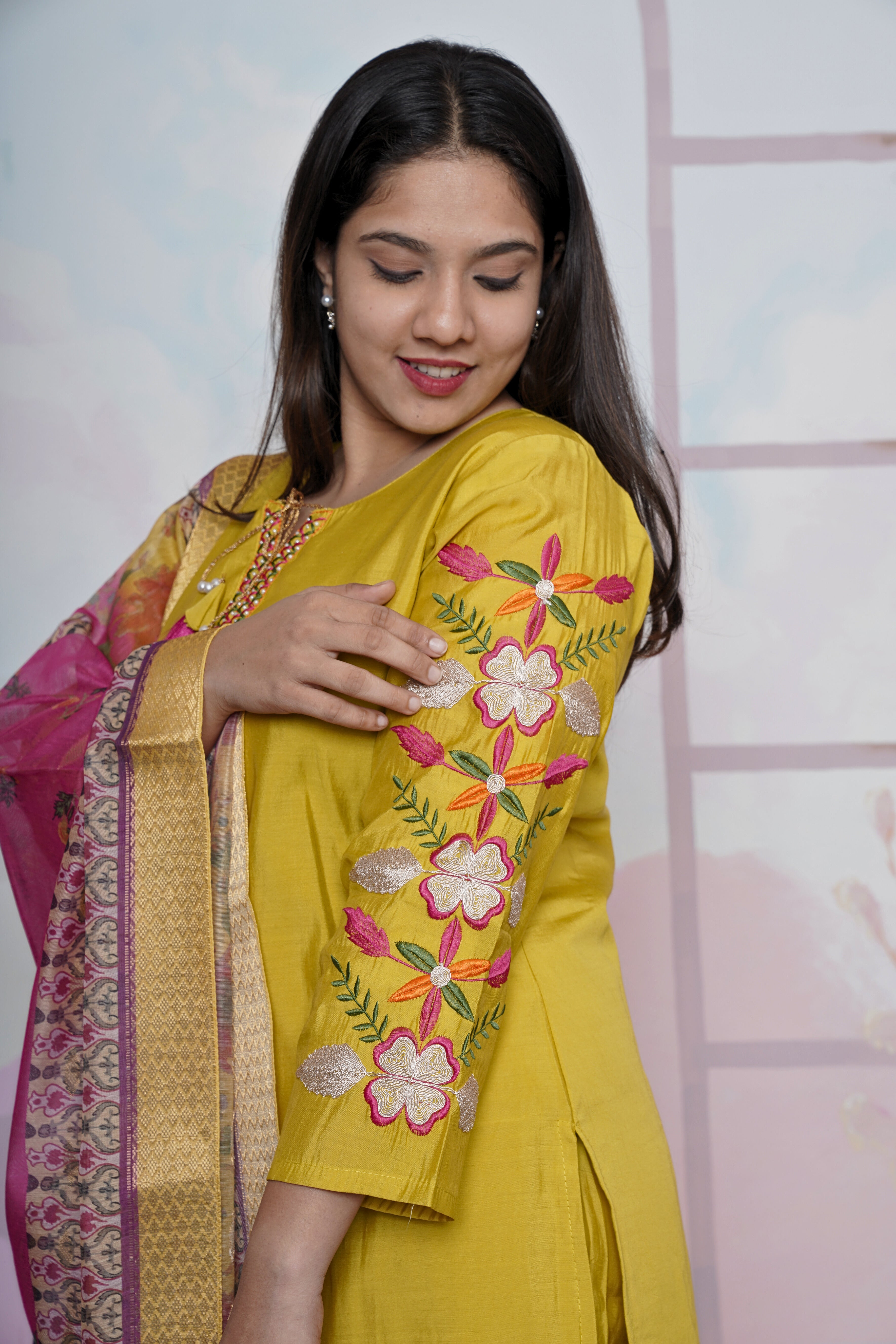 Elegant Yellow Muslin Cotton Suit Set RAADVI