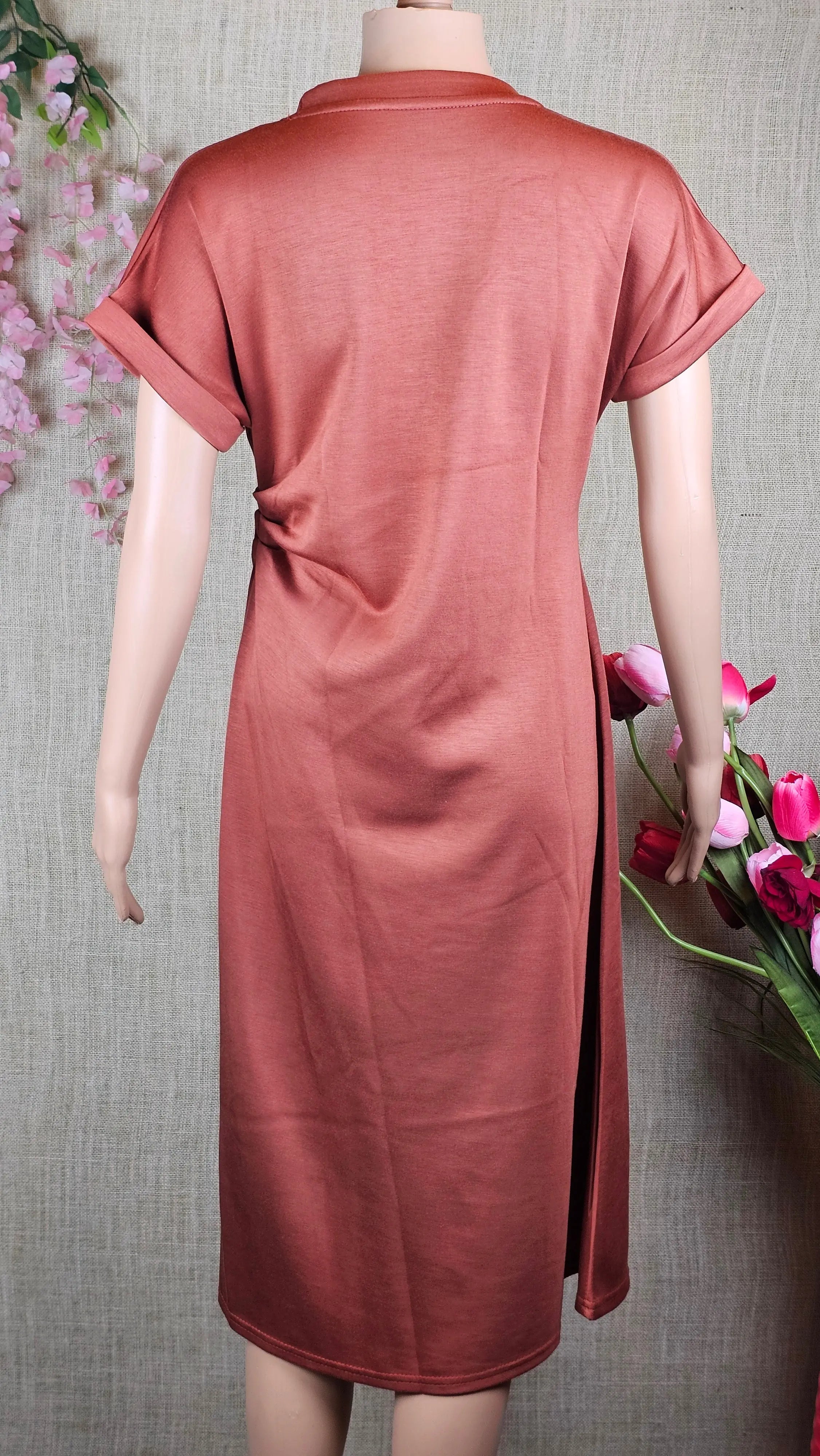 Elegant Brown Dress With Stone Swan RAADVI