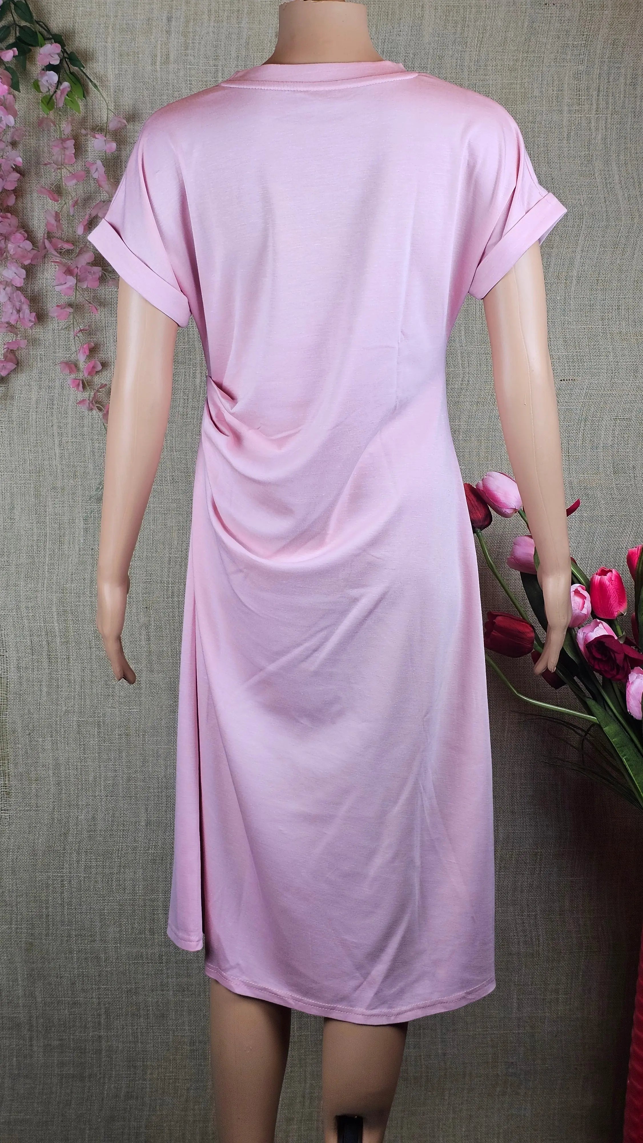 Elegant Pink Top With Lace Bow RAADVI