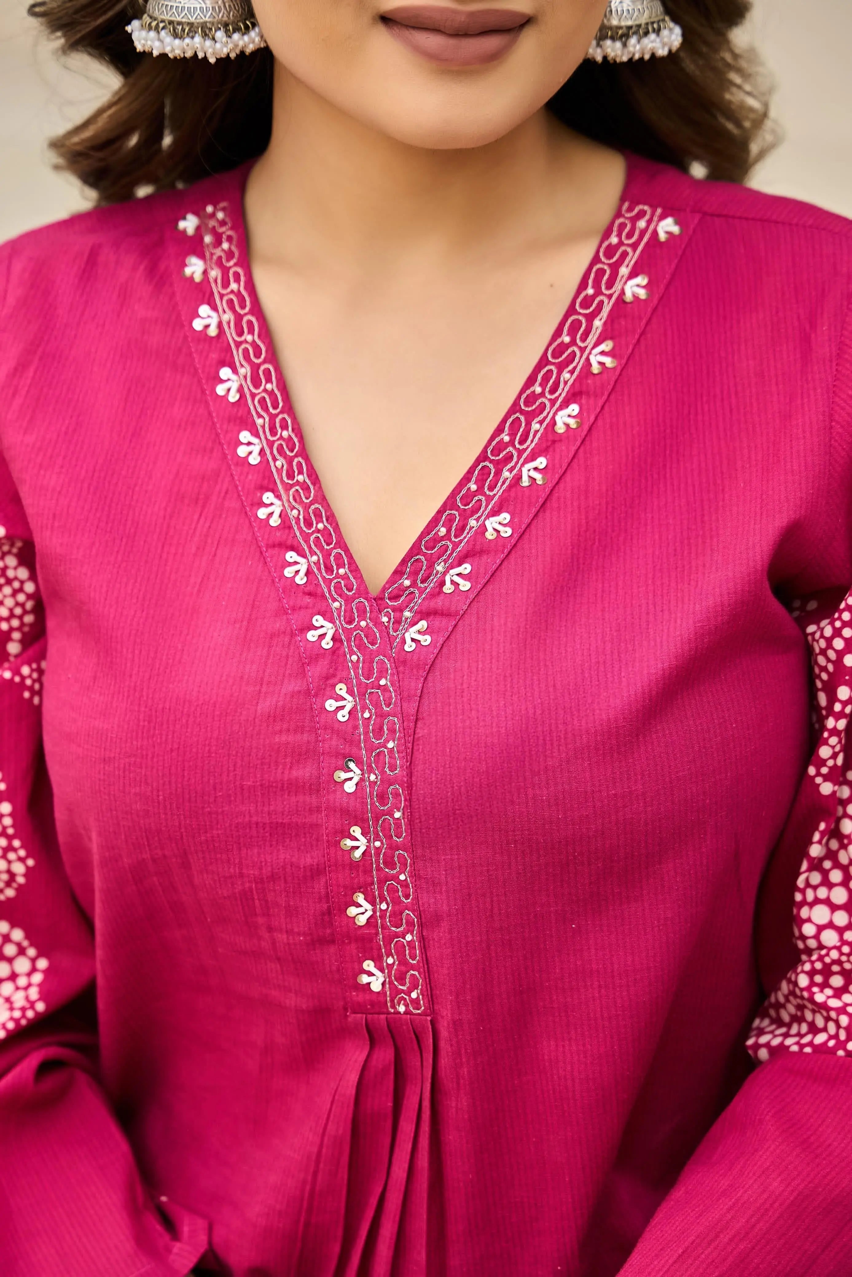 Digital Print Pink Cotton Suit RAADVI