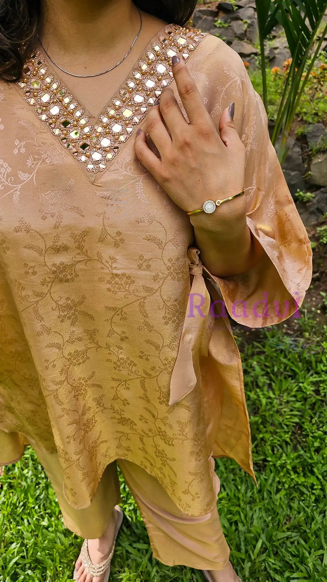 Pure Shimmer Jacquard Co-Ord Set RAADVI