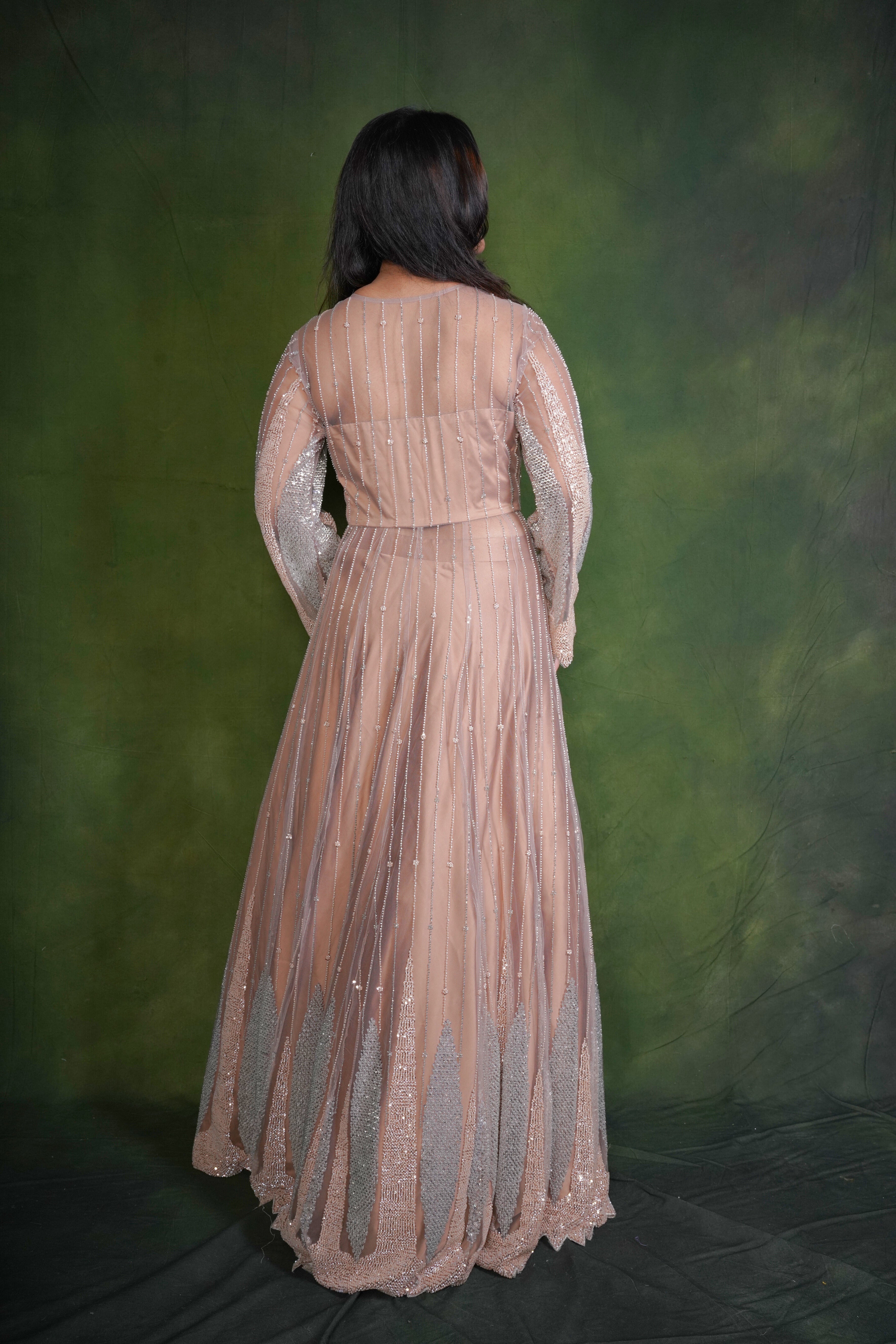 Embellished Lehenga Coffee Color RAADVI