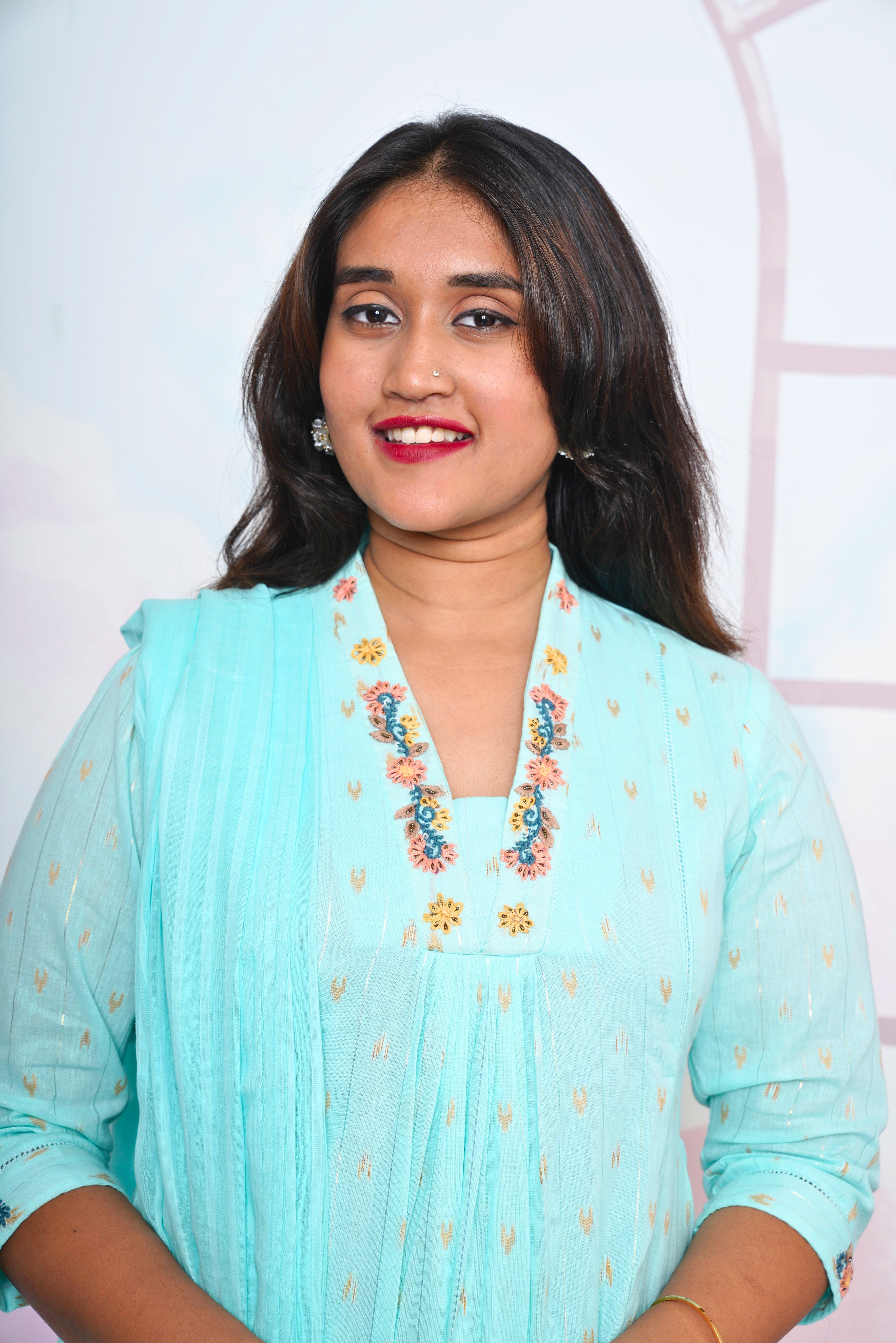 Cyan Pure Mul Cotton Suit Set RAADVI