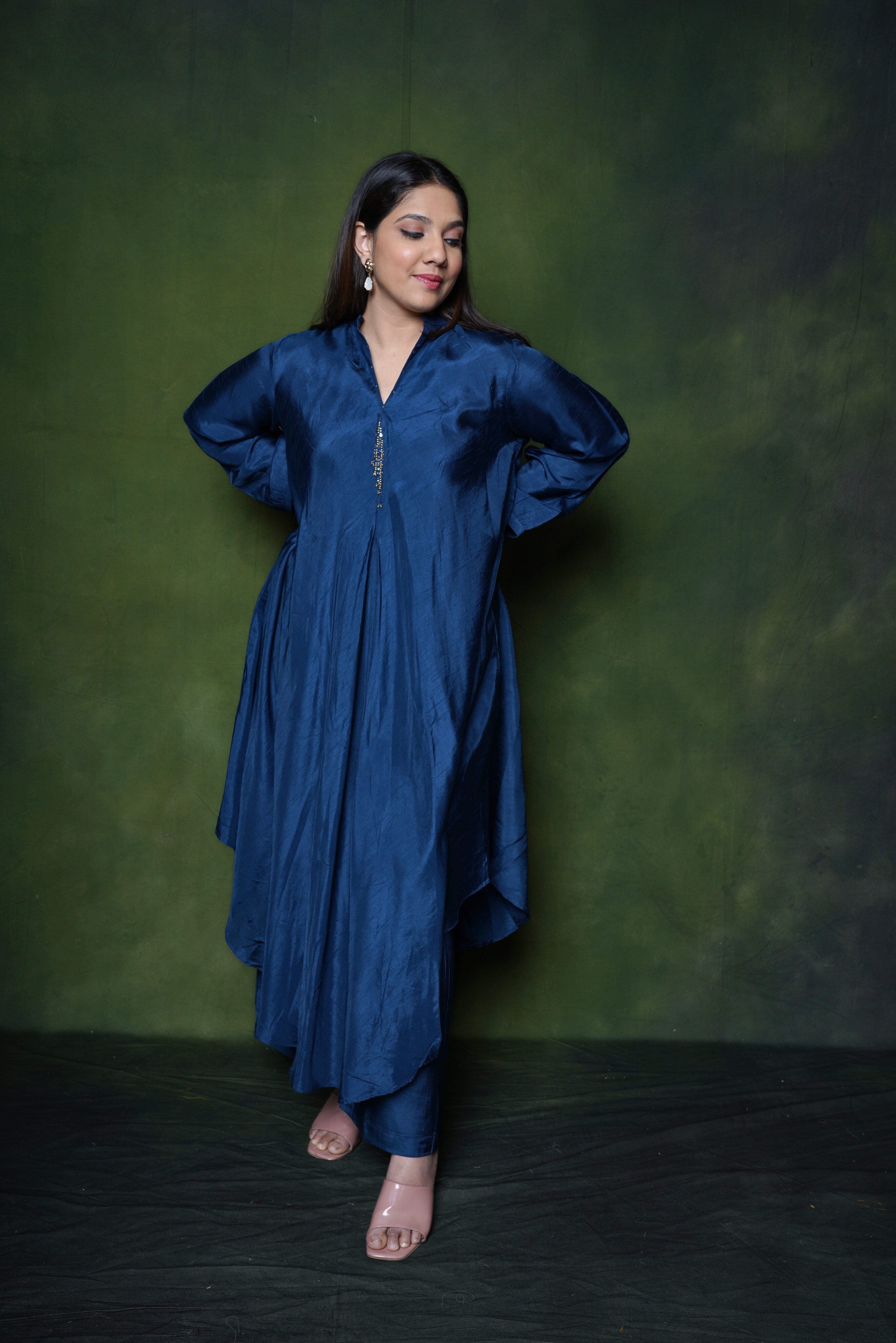 Elegant Royal Blue Kurta Set RAADVI