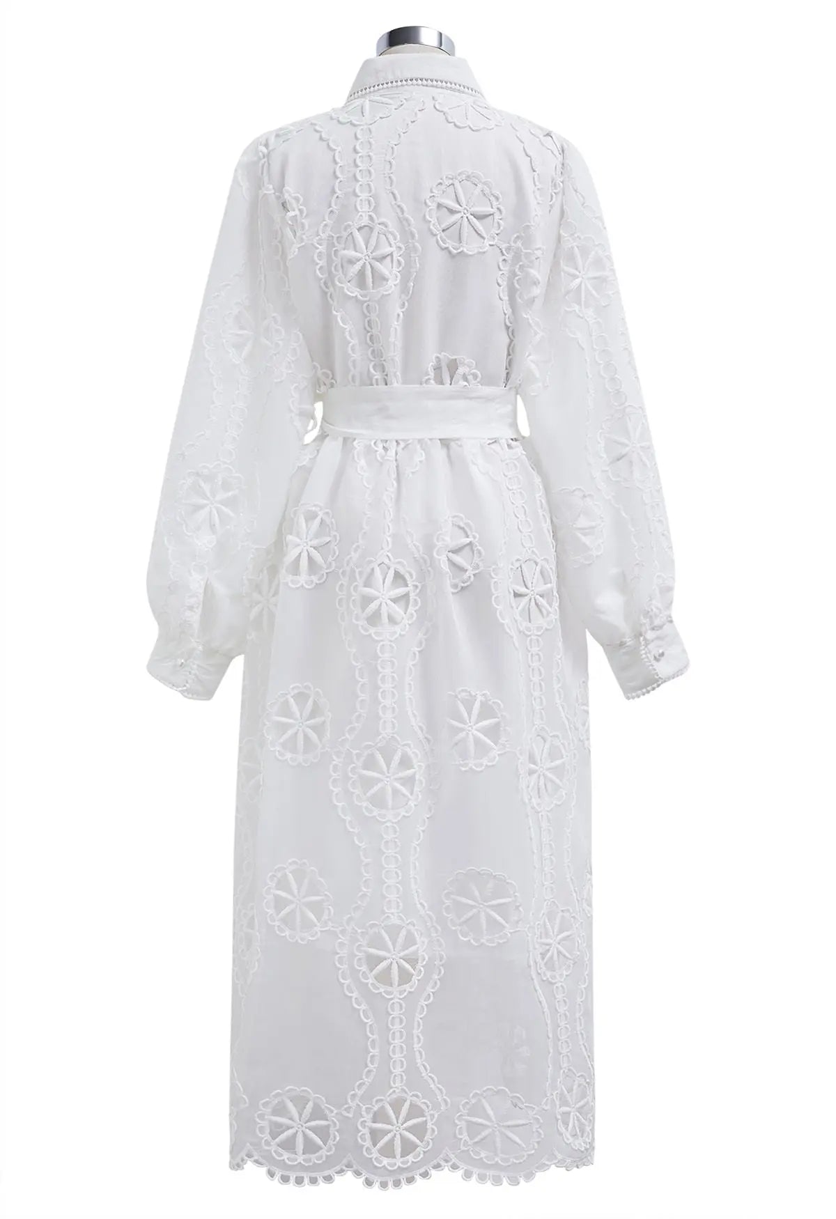 White Cutwork Embroidey dress RAADVI