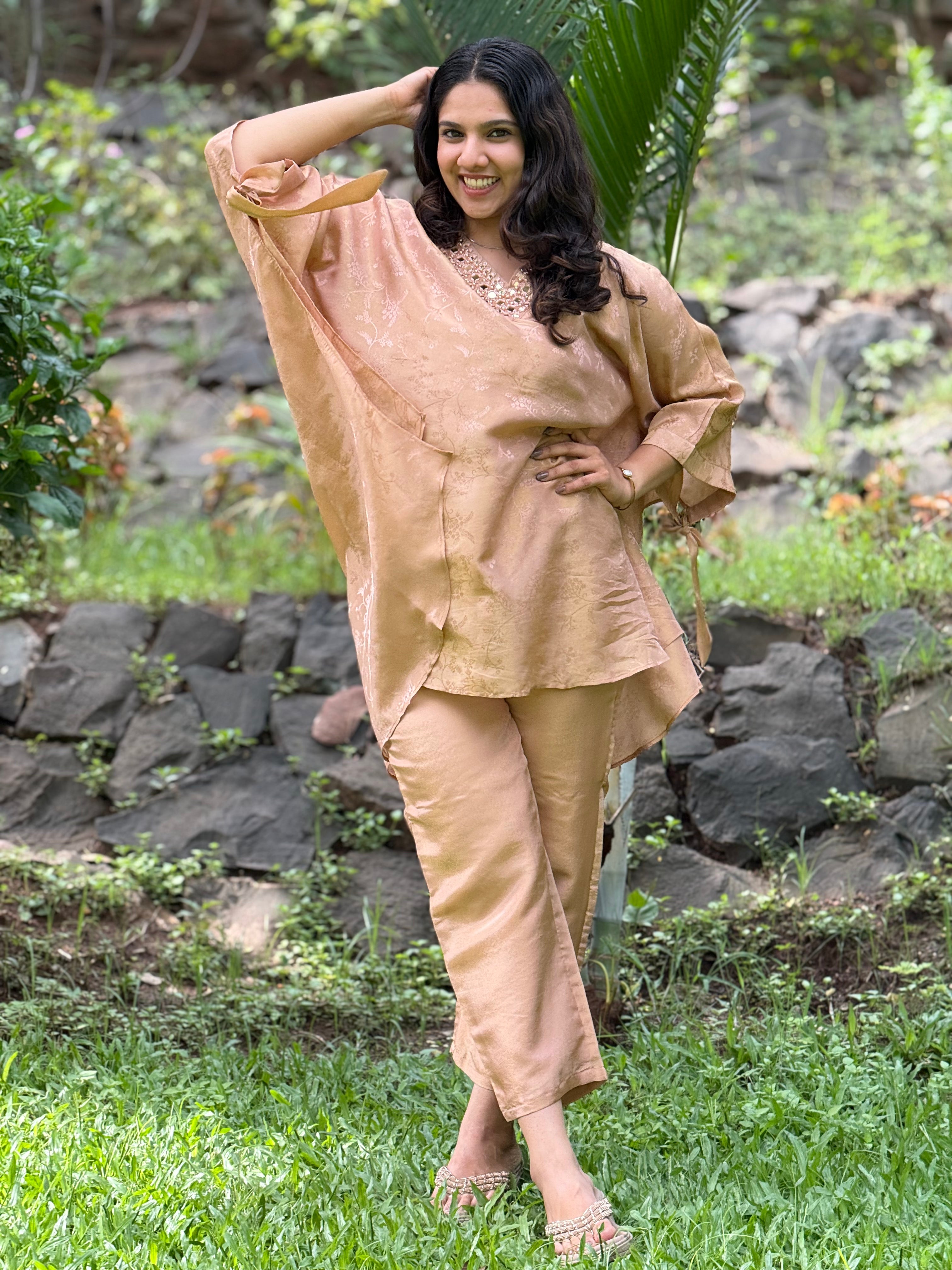 Pure Shimmer Jacquard Co-Ord Set RAADVI