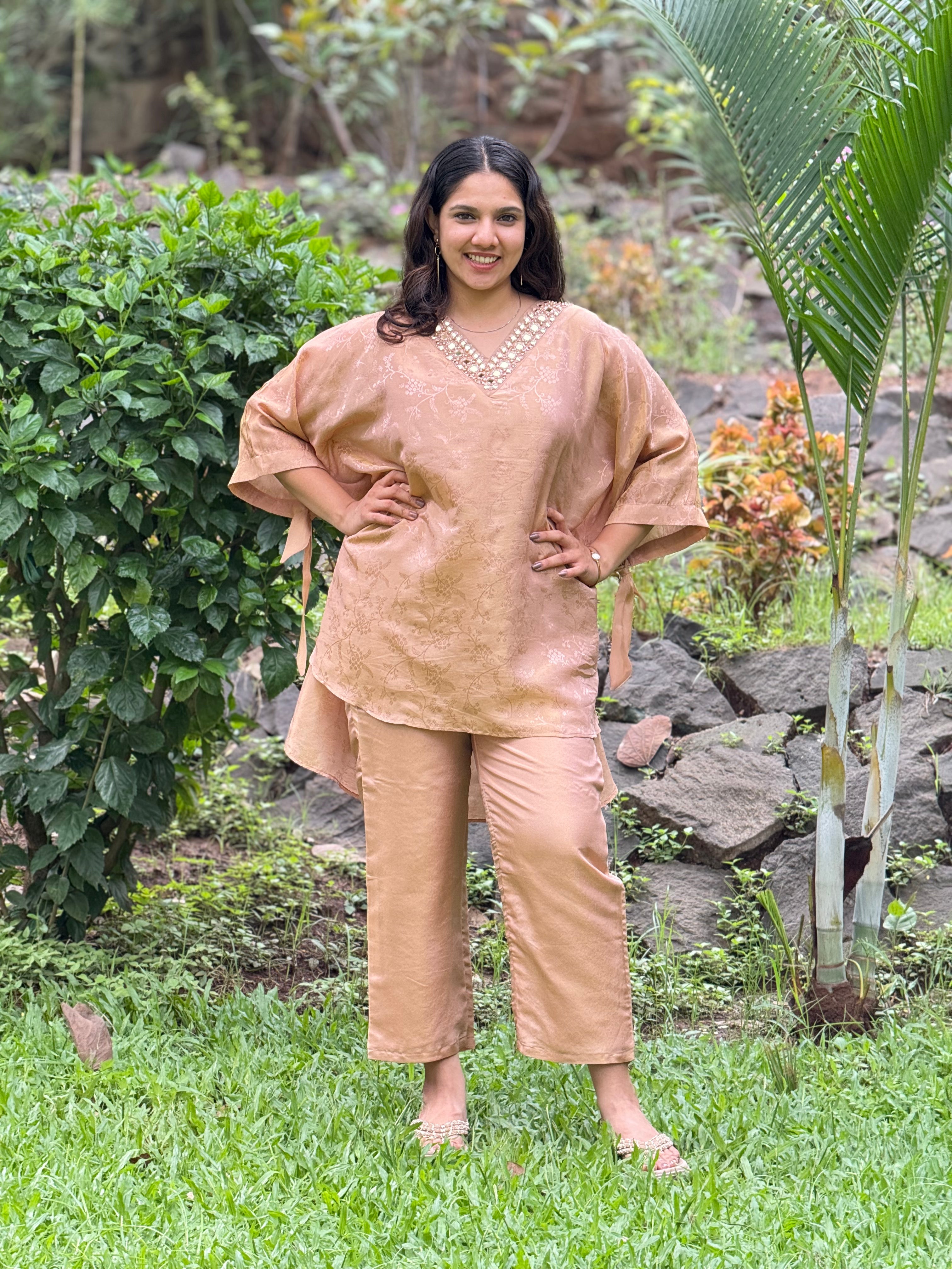 Pure Shimmer Jacquard Co-Ord Set RAADVI