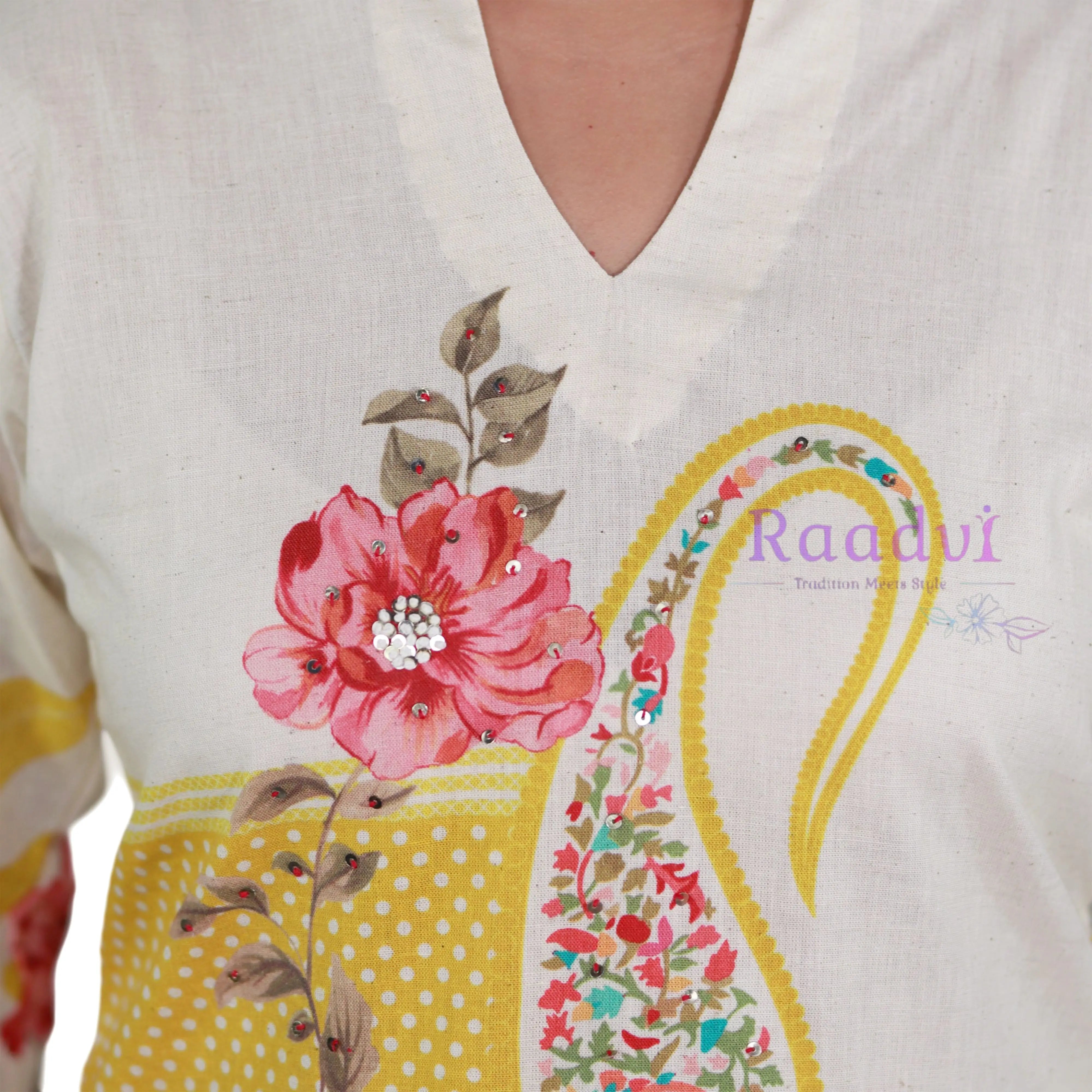 Sunlit Bloom Kurta Set RAADVI