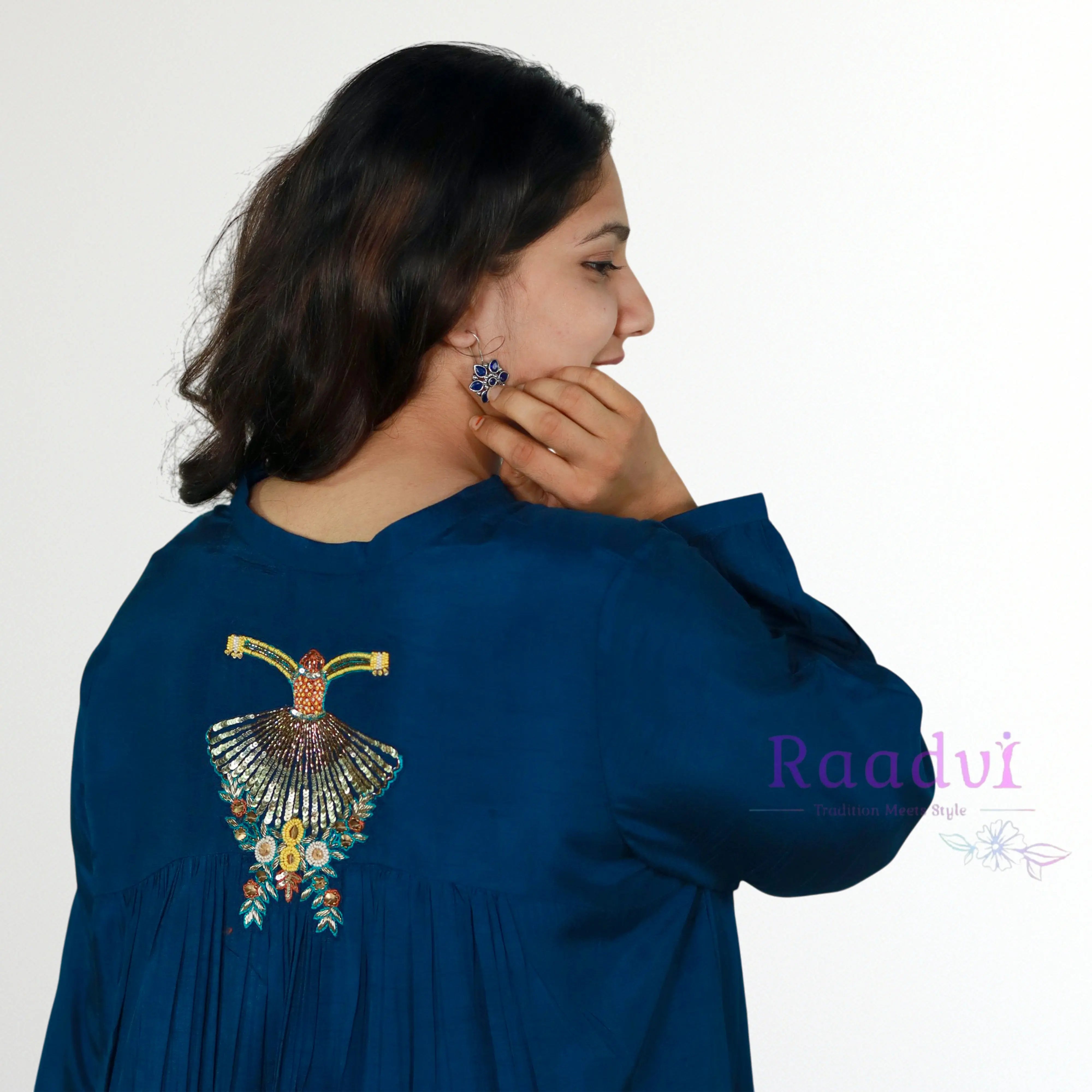 Elegant Royal Blue Kurta Set RAADVI