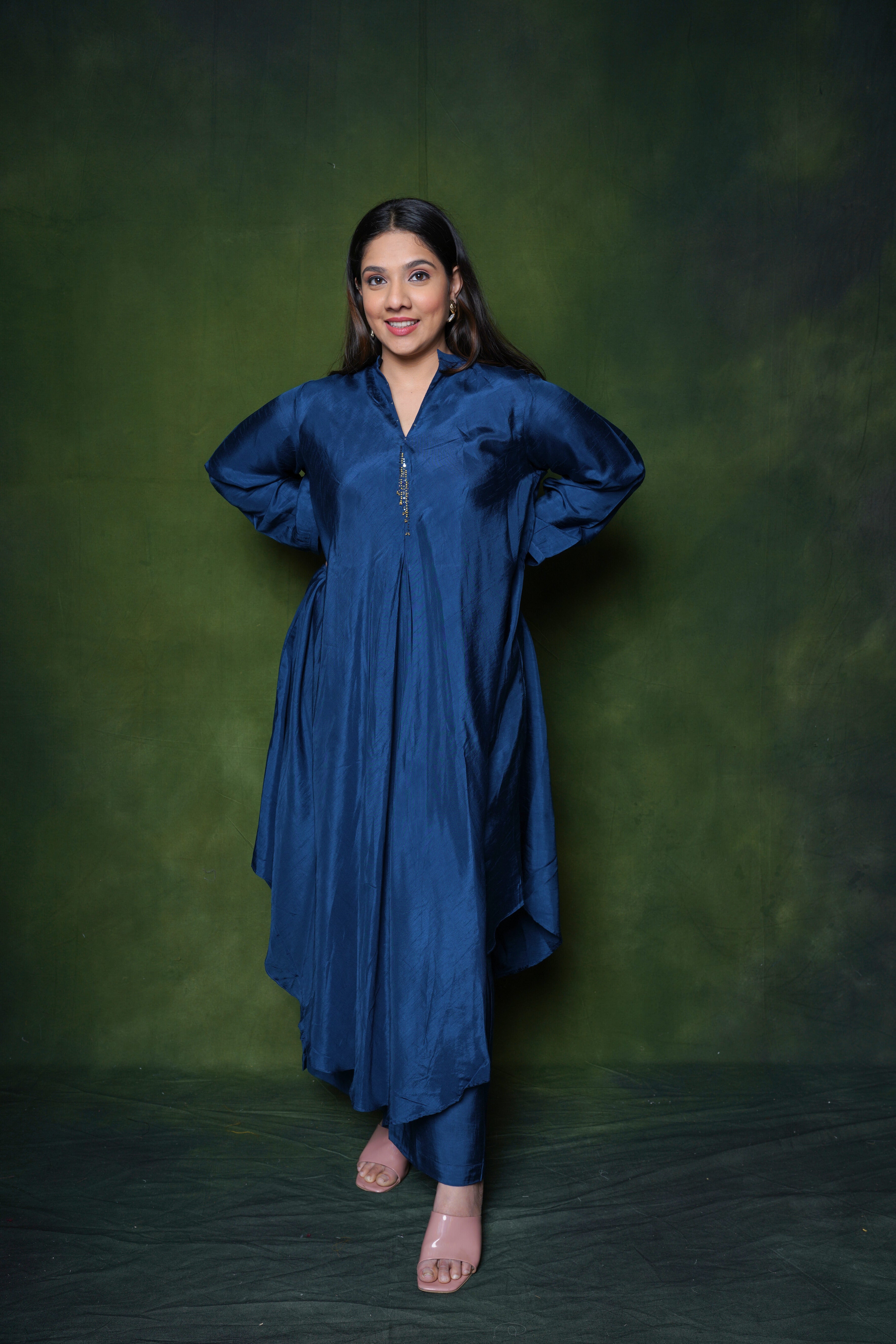 Elegant Royal Blue Kurta Set RAADVI