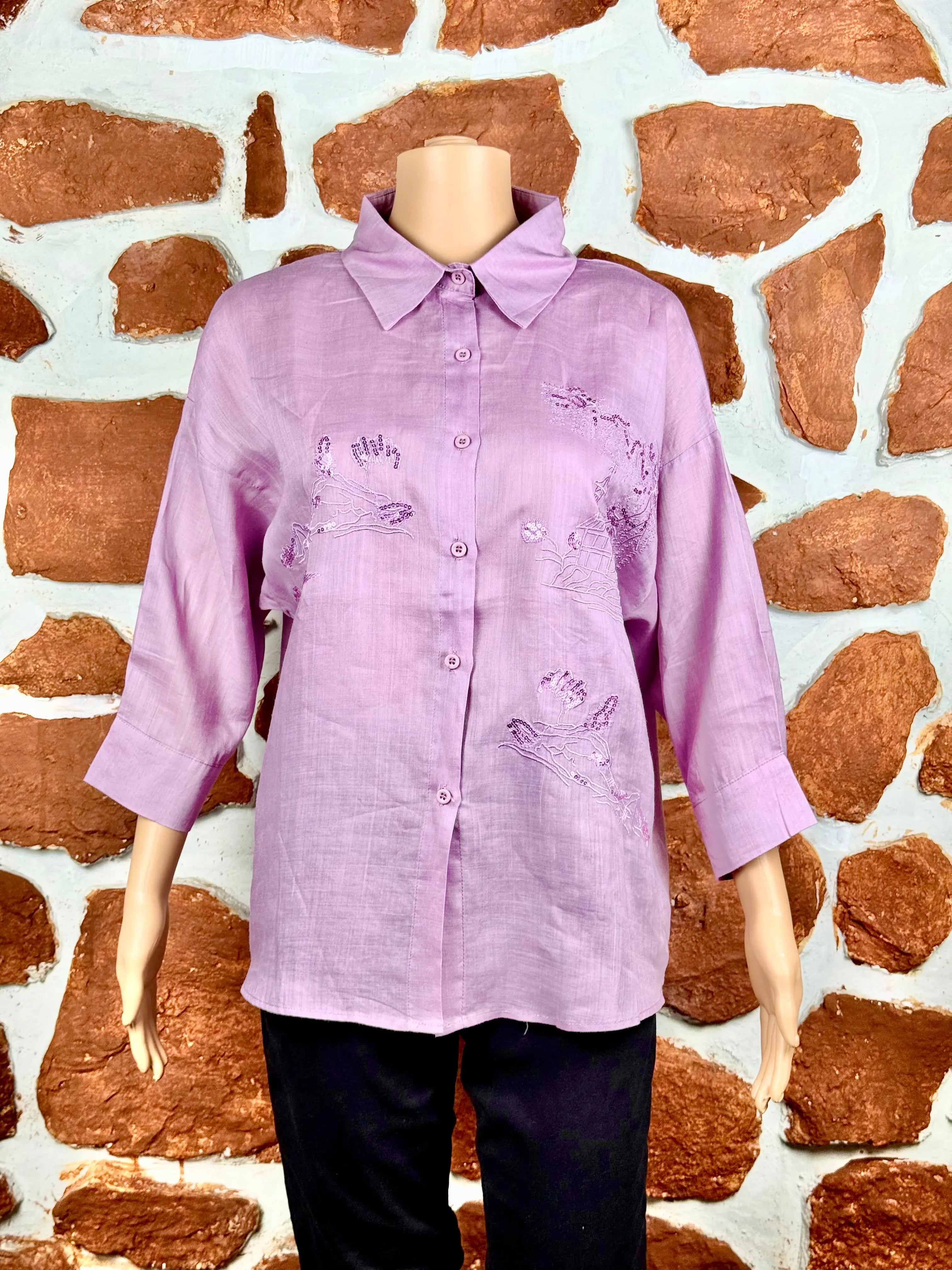 Lavender Sequence Shirt RAADVI