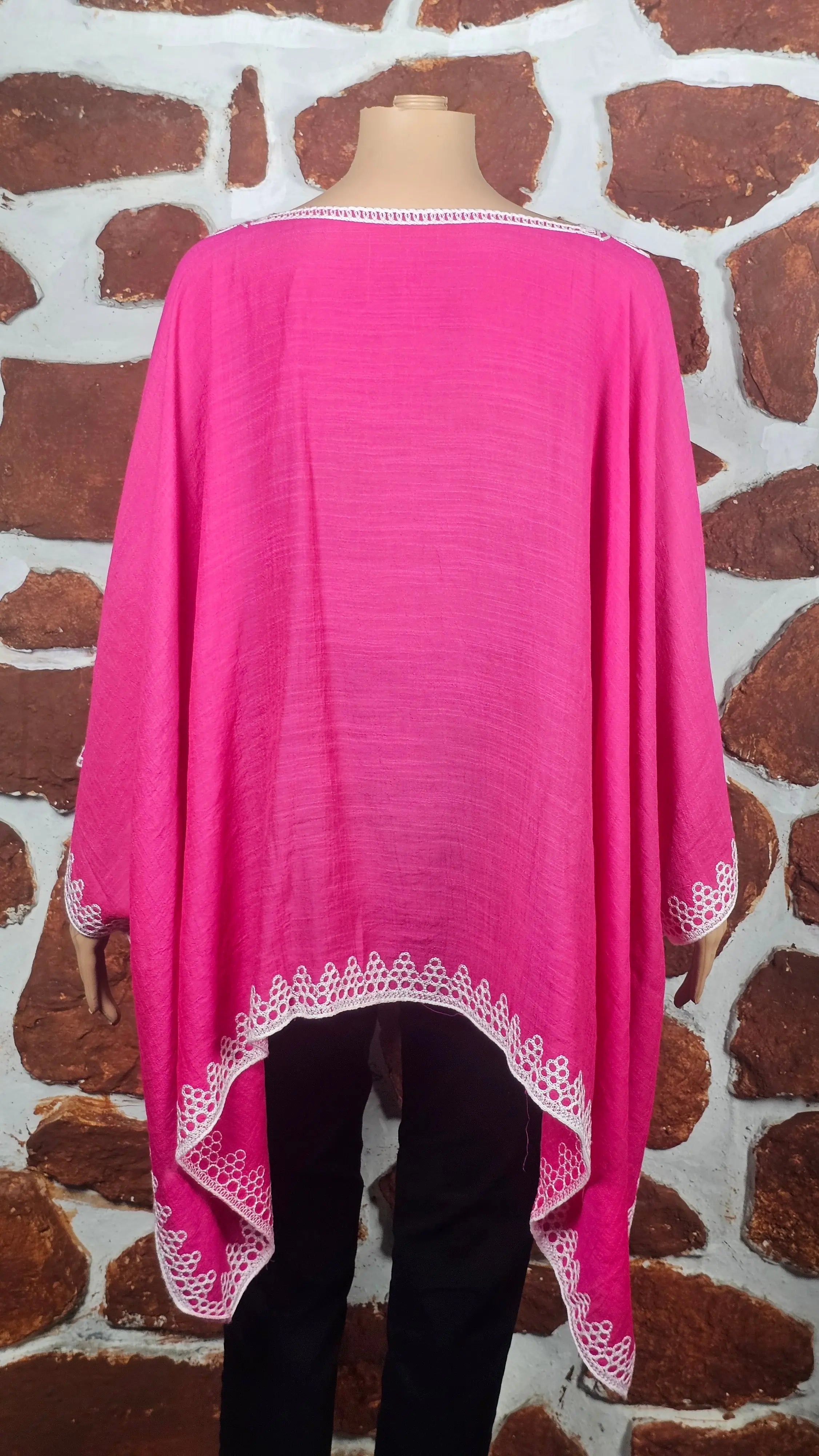 Elegant Pink Kaftan Style Top RAADVI