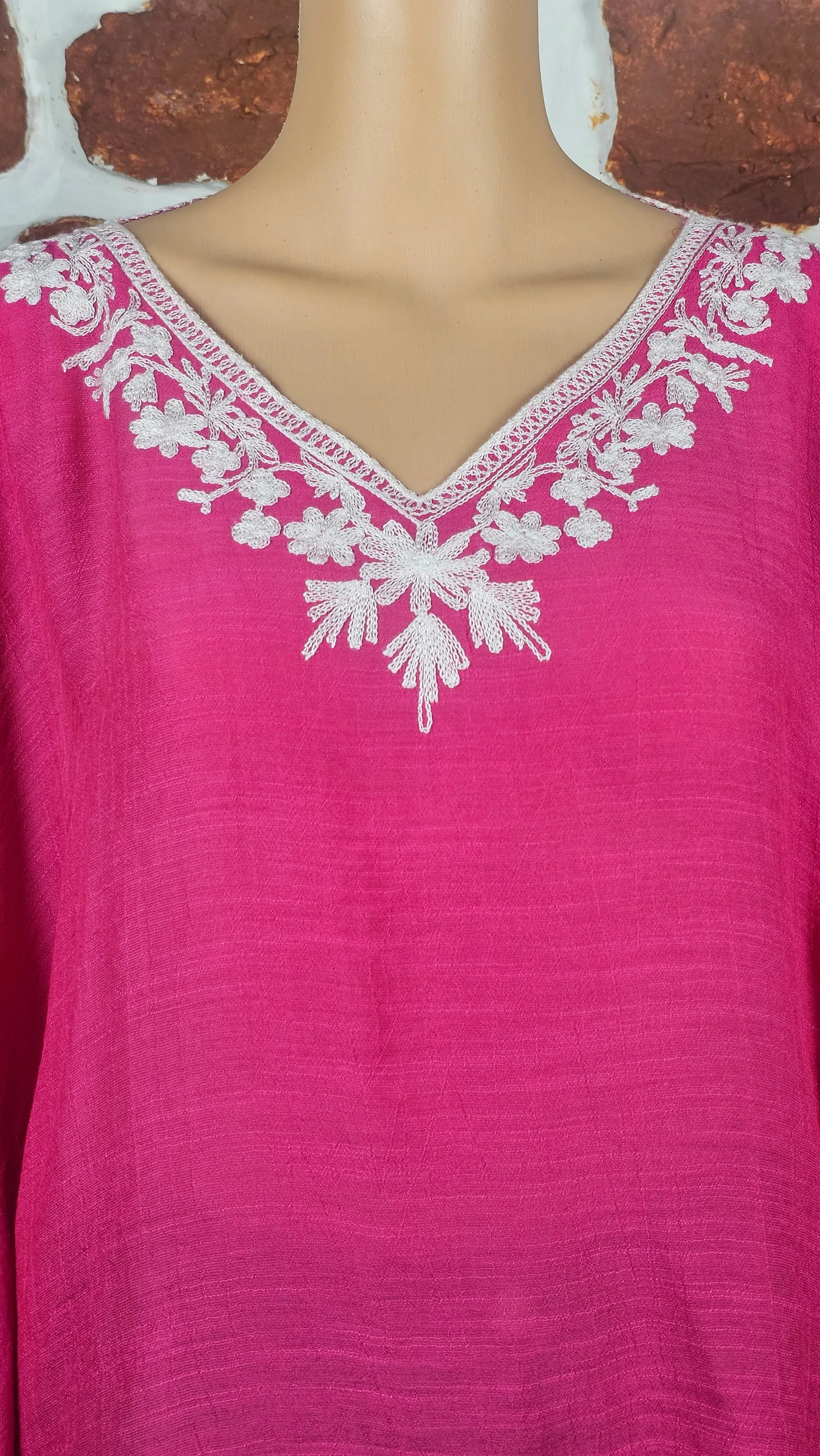 Elegant Pink Kaftan Style Top RAADVI
