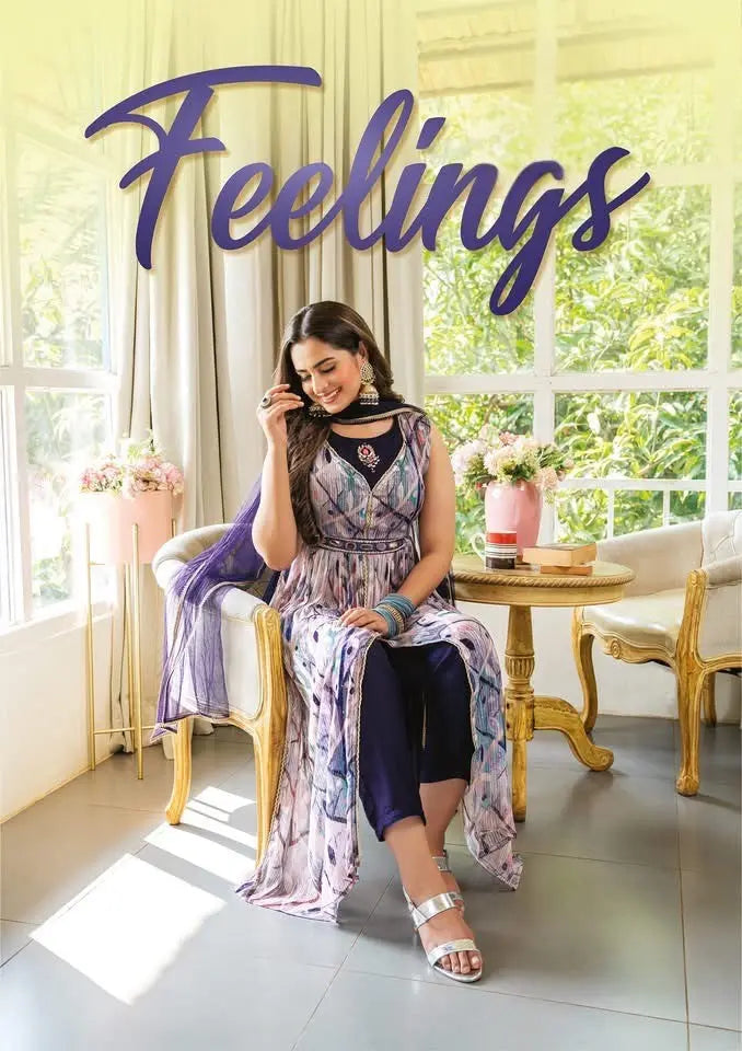 Georgette Nyra Suit Feelings Collection RAADVI