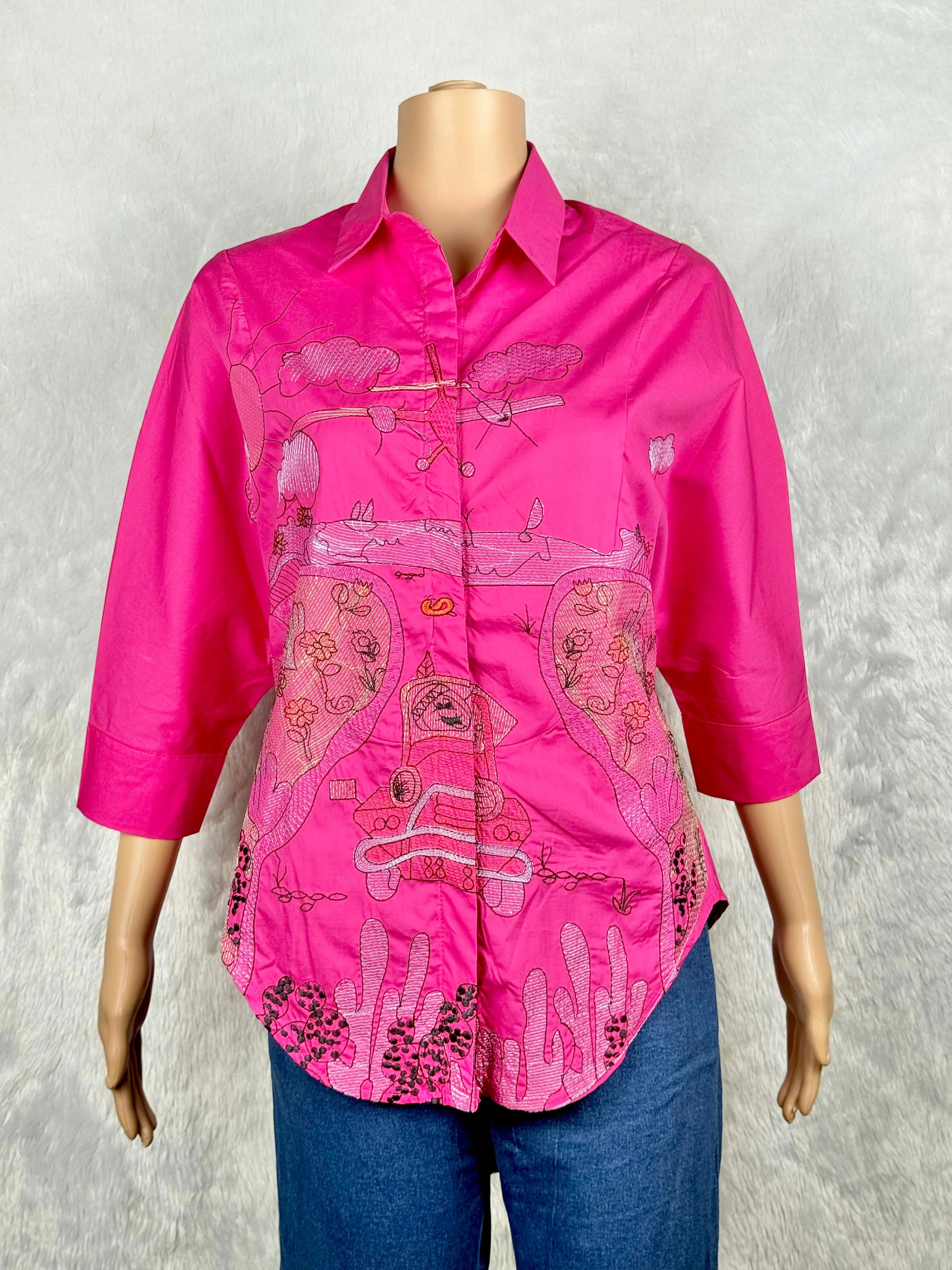 Japanese Pink Top - Pure Cotton RAADVI