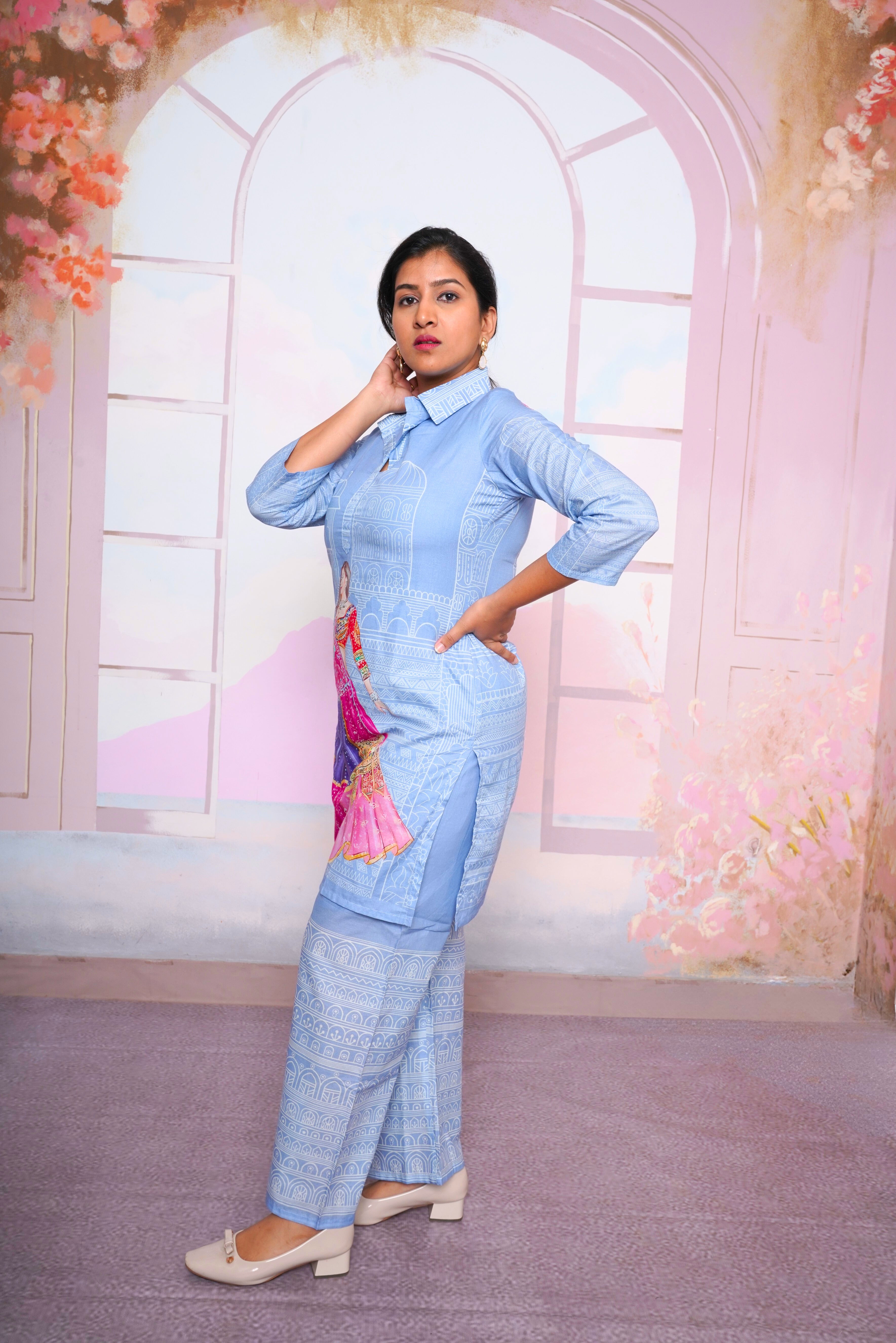 Digital Print Mul Cotton Co-Ord Set RAADVI