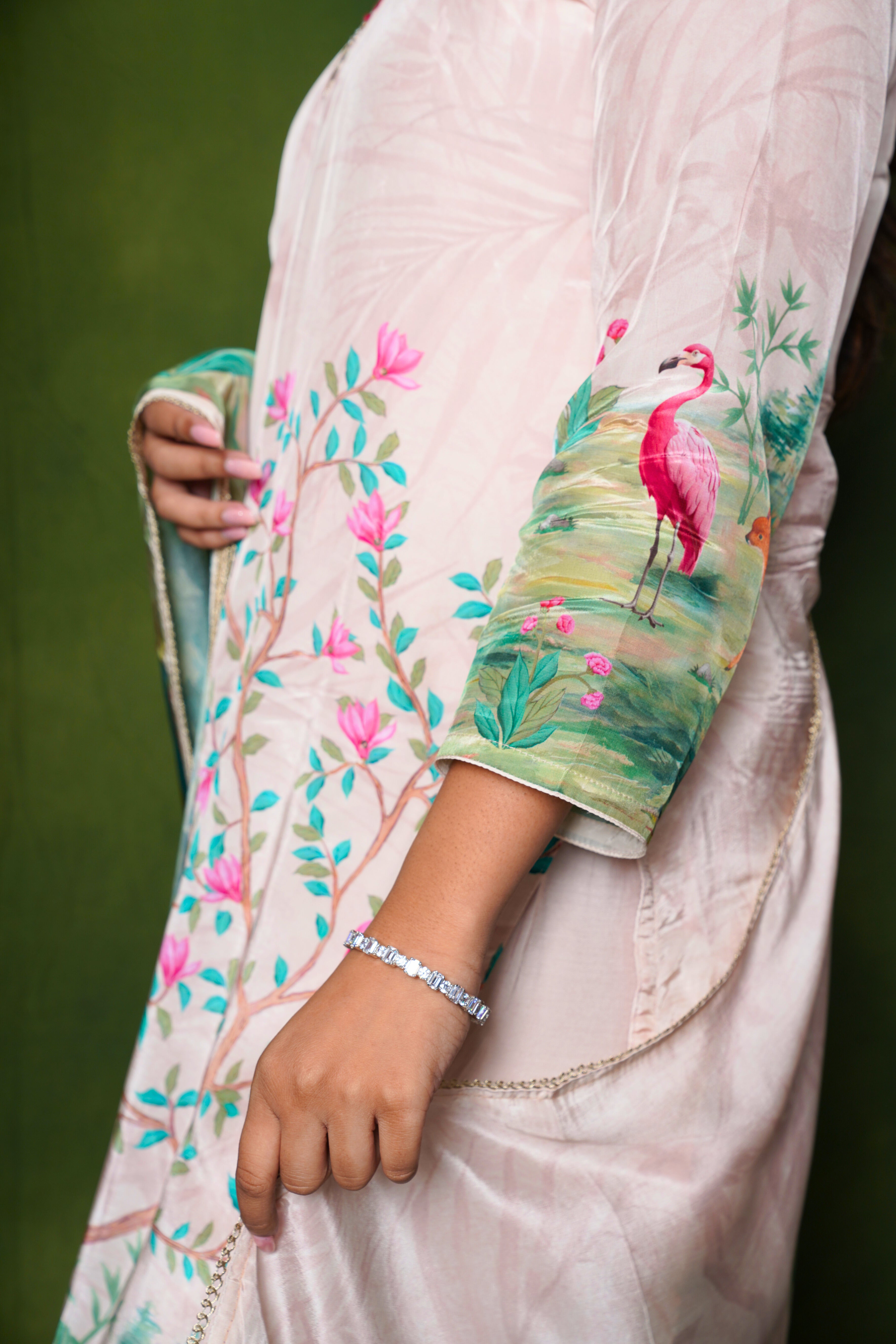 Vantara Pure Crepe Ivory Suit RAADVI