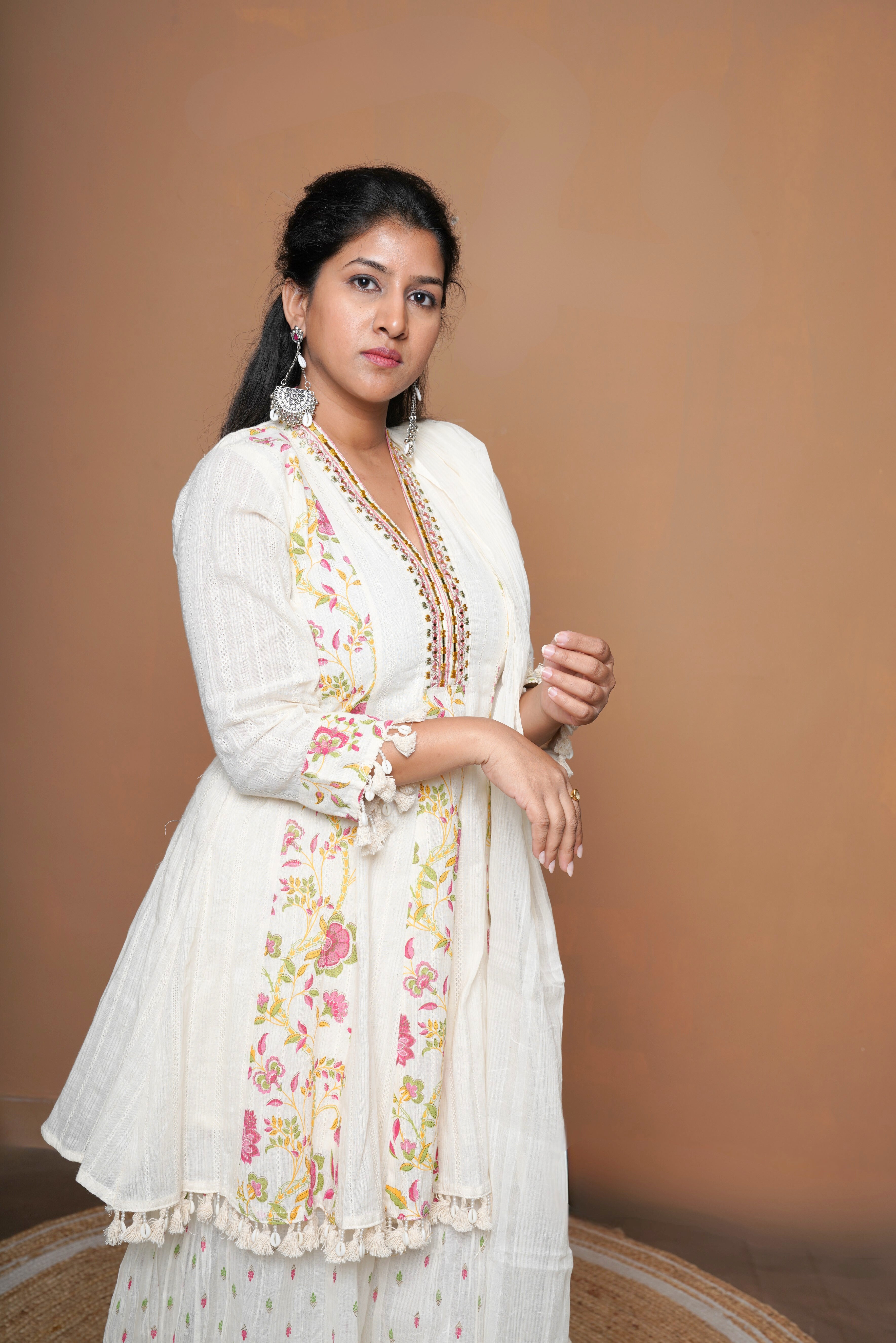 White Blossom Palazzo Set RAADVI