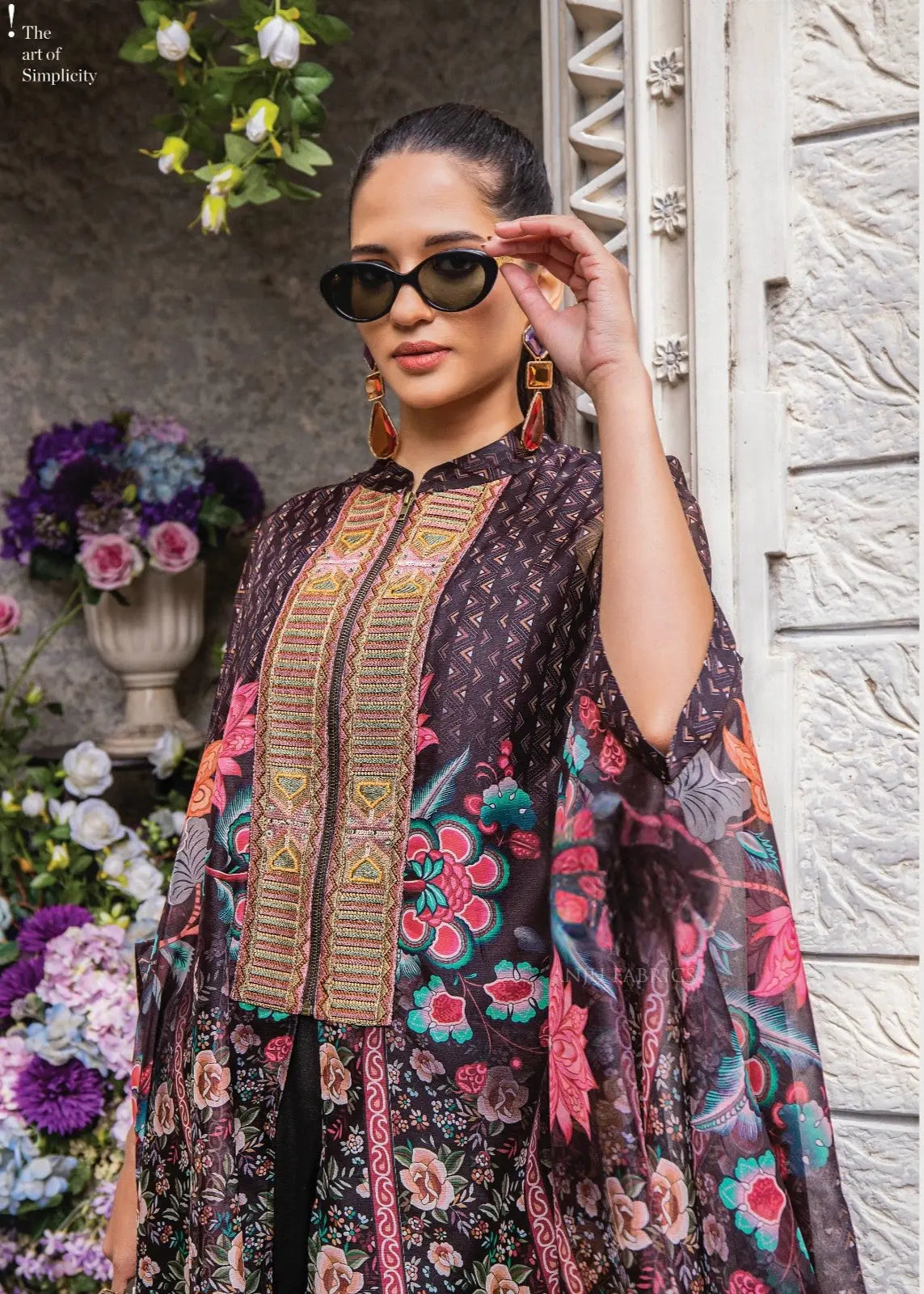 Luxury Pure Georgette Cape Co-ord Set RAADVI
