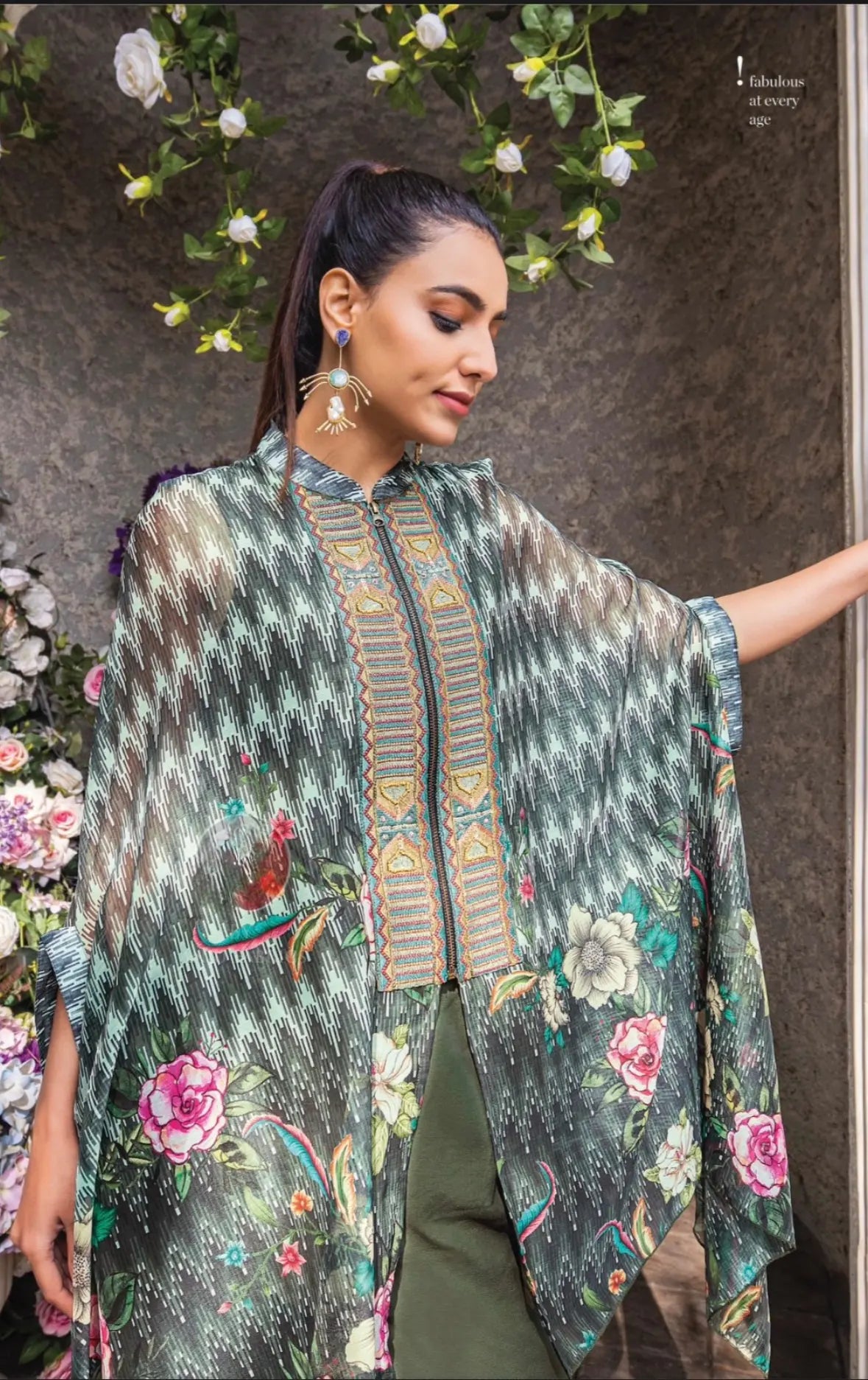 Luxury Pure Georgette Cape Co-ord Set RAADVI