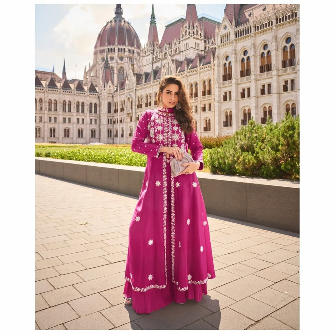 Designer Premium Silk Nayra Cut Anarkali Salwar Suit RAADVI