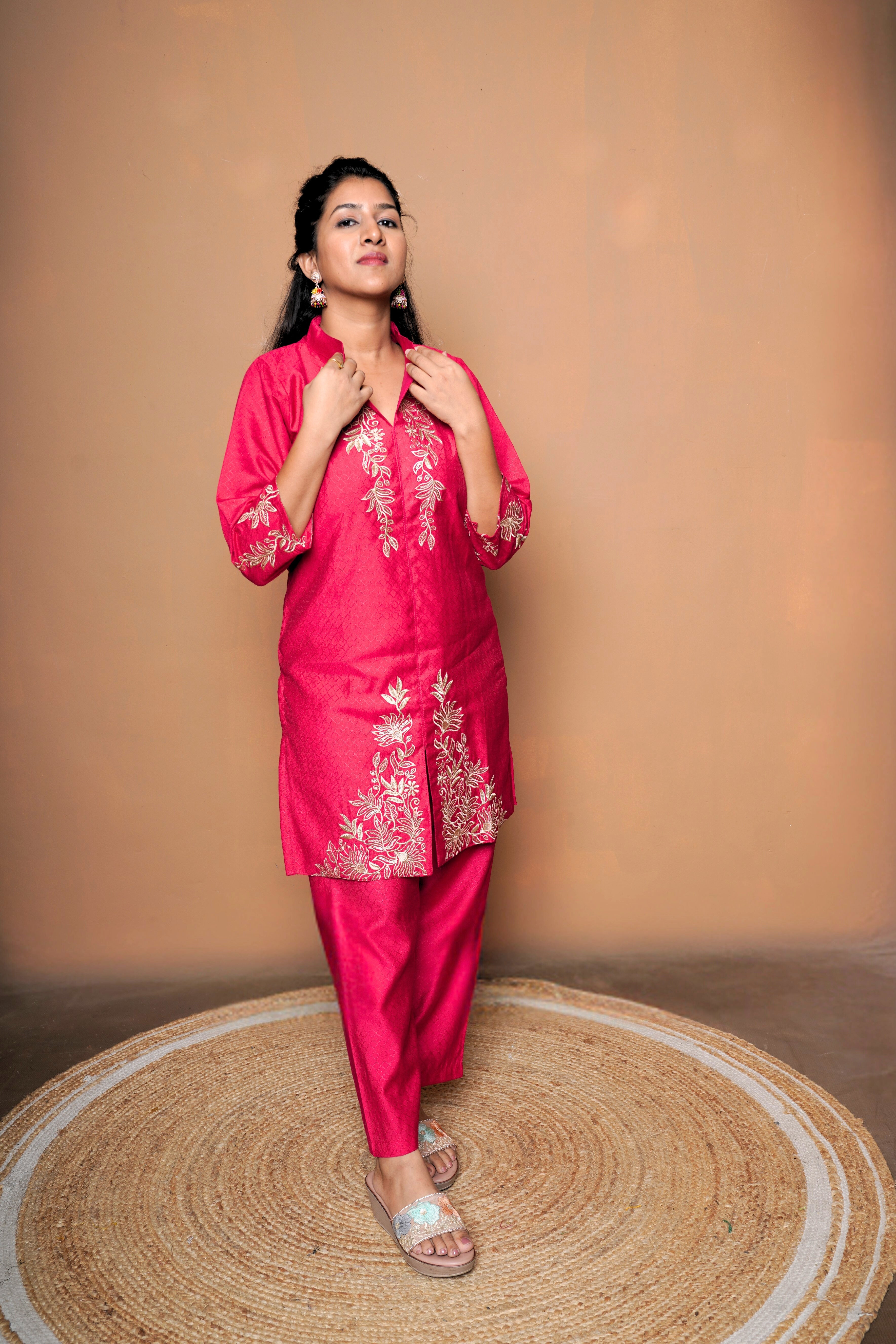 Hand Embroidery Pure Muslin Cotton Co-Ord RAADVI