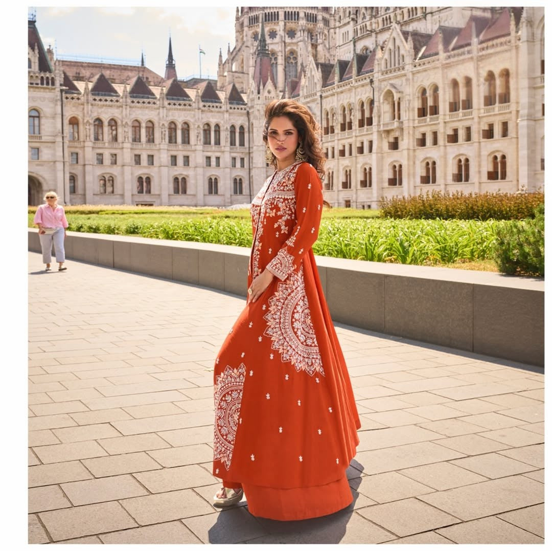 Designer Premium Silk Nayra Cut Anarkali Salwar Suit RAADVI