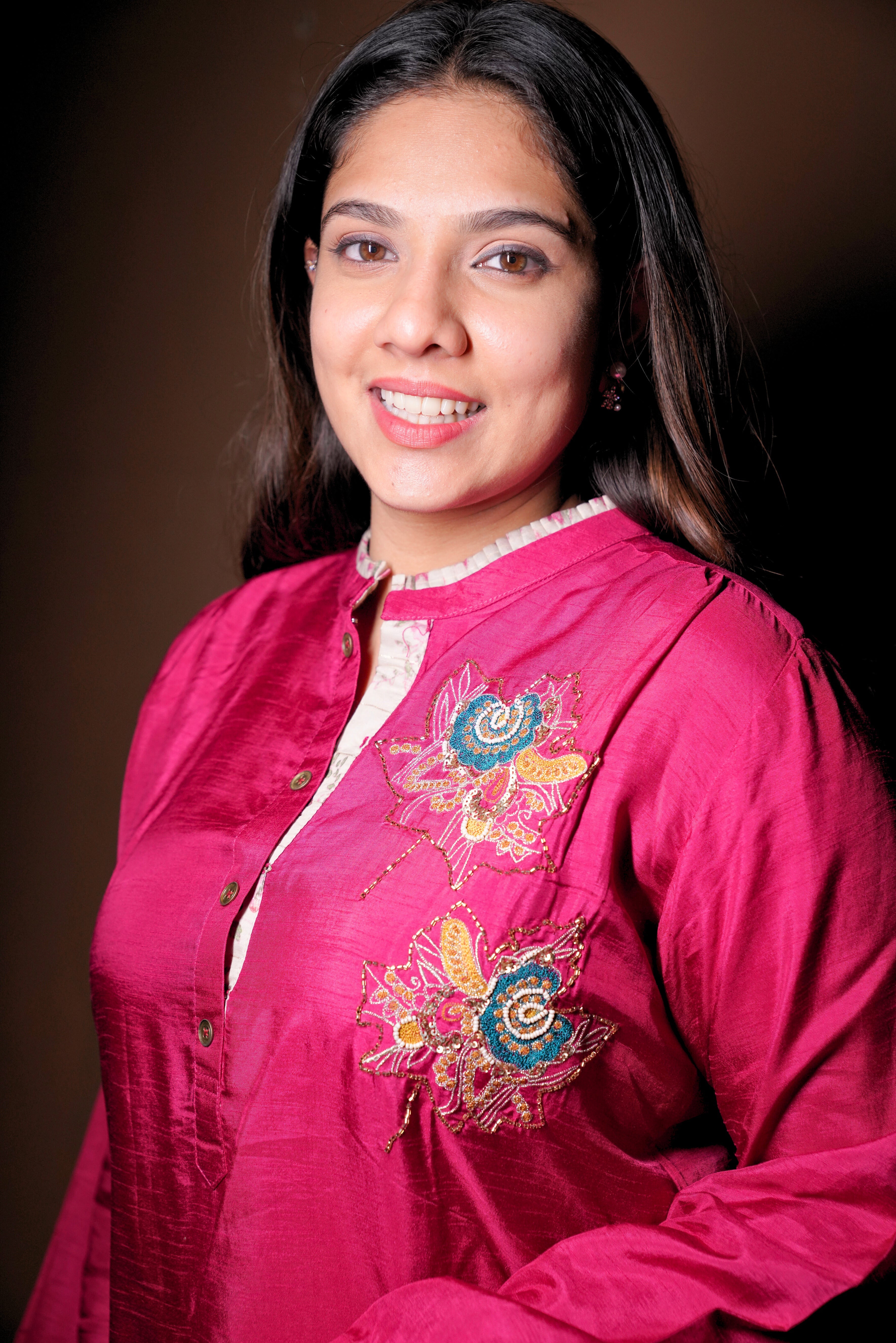 Embellished Red Mul Cotton Kurta Set RAADVI
