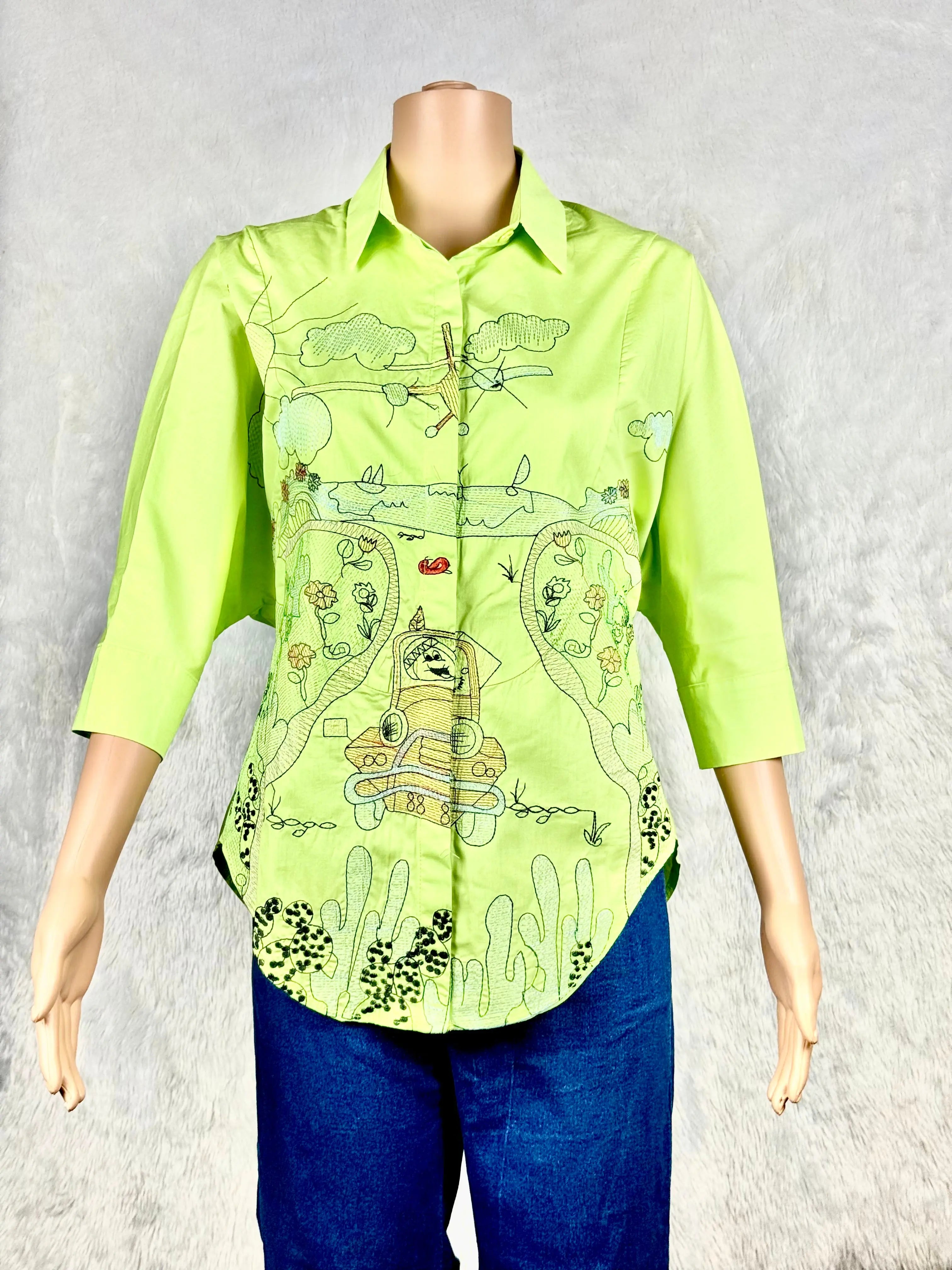 Japanese Green Top - Pure Cotton RAADVI
