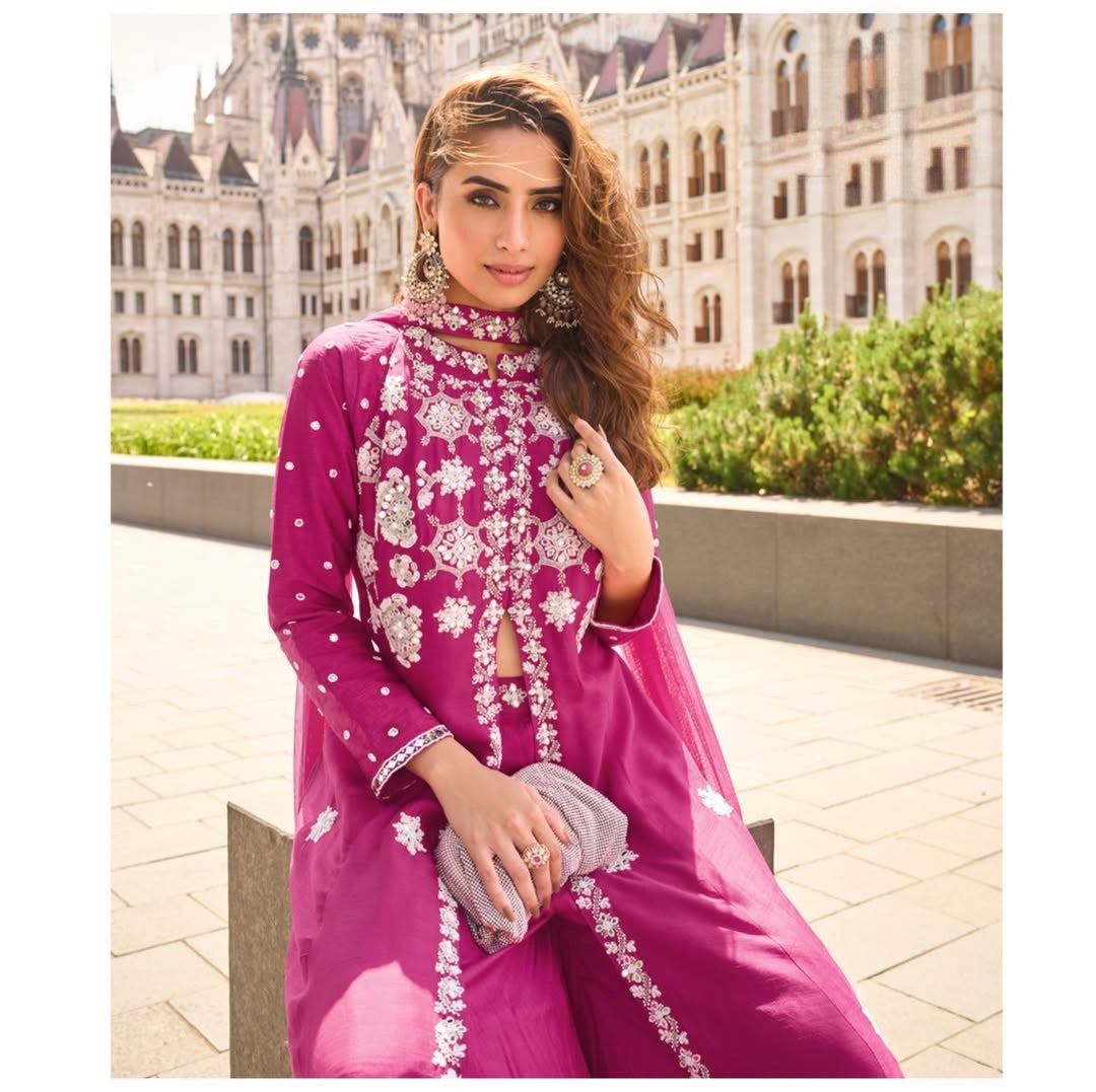 Designer Premium Silk Nayra Cut Anarkali Salwar Suit RAADVI