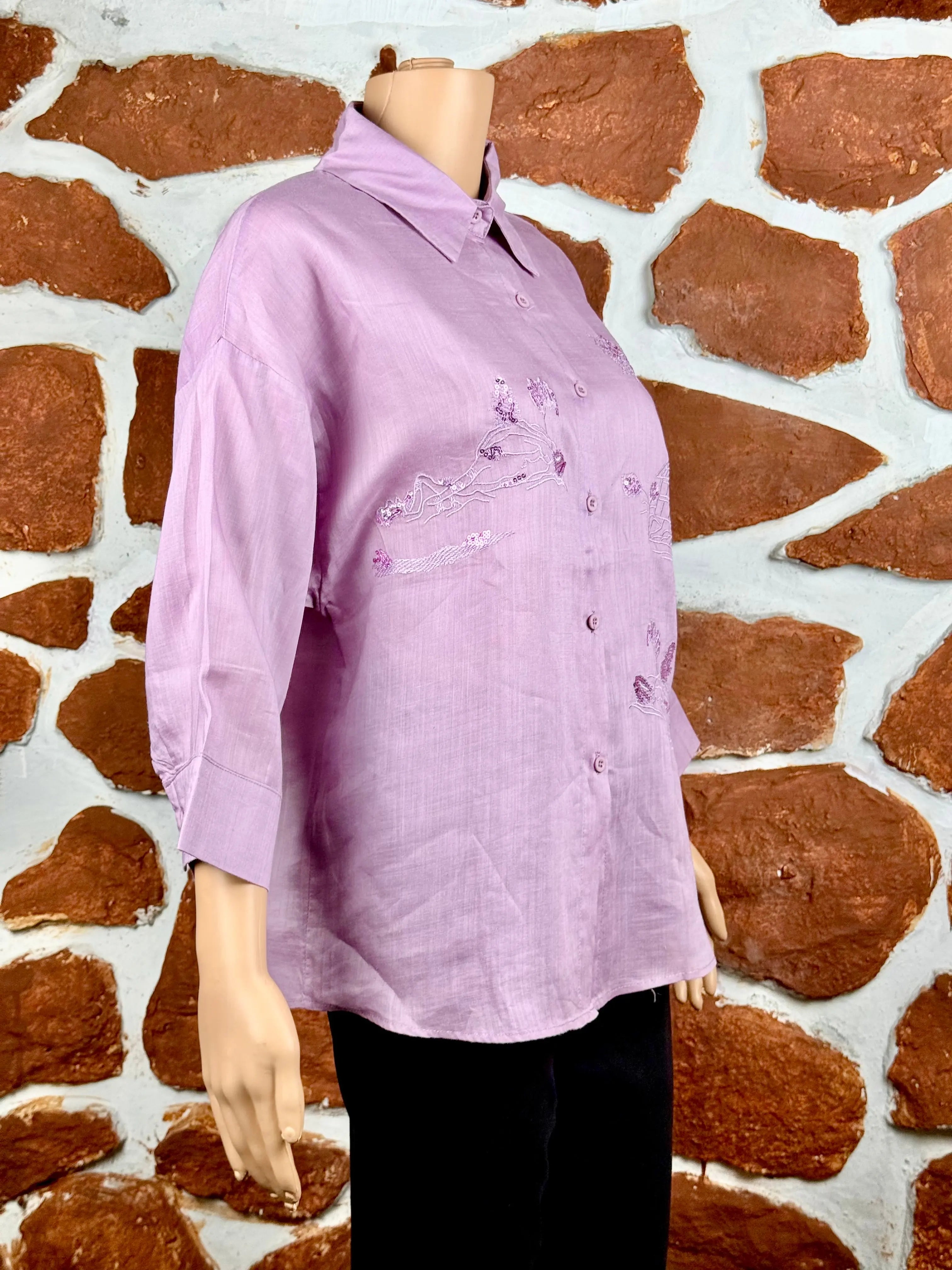 Lavender Sequence Shirt RAADVI