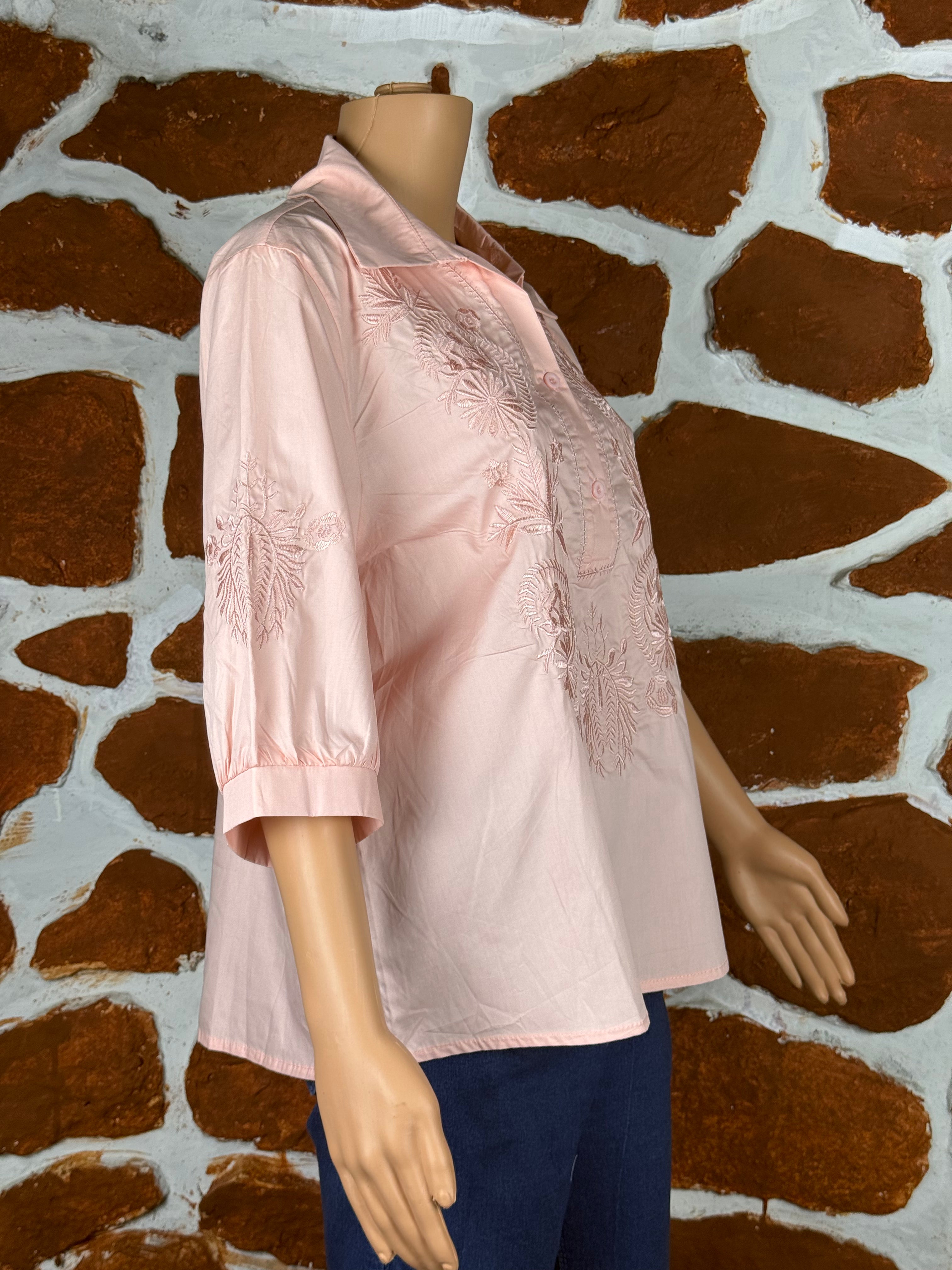 Elegant Pastel Peach Boho tunic Top RAADVI
