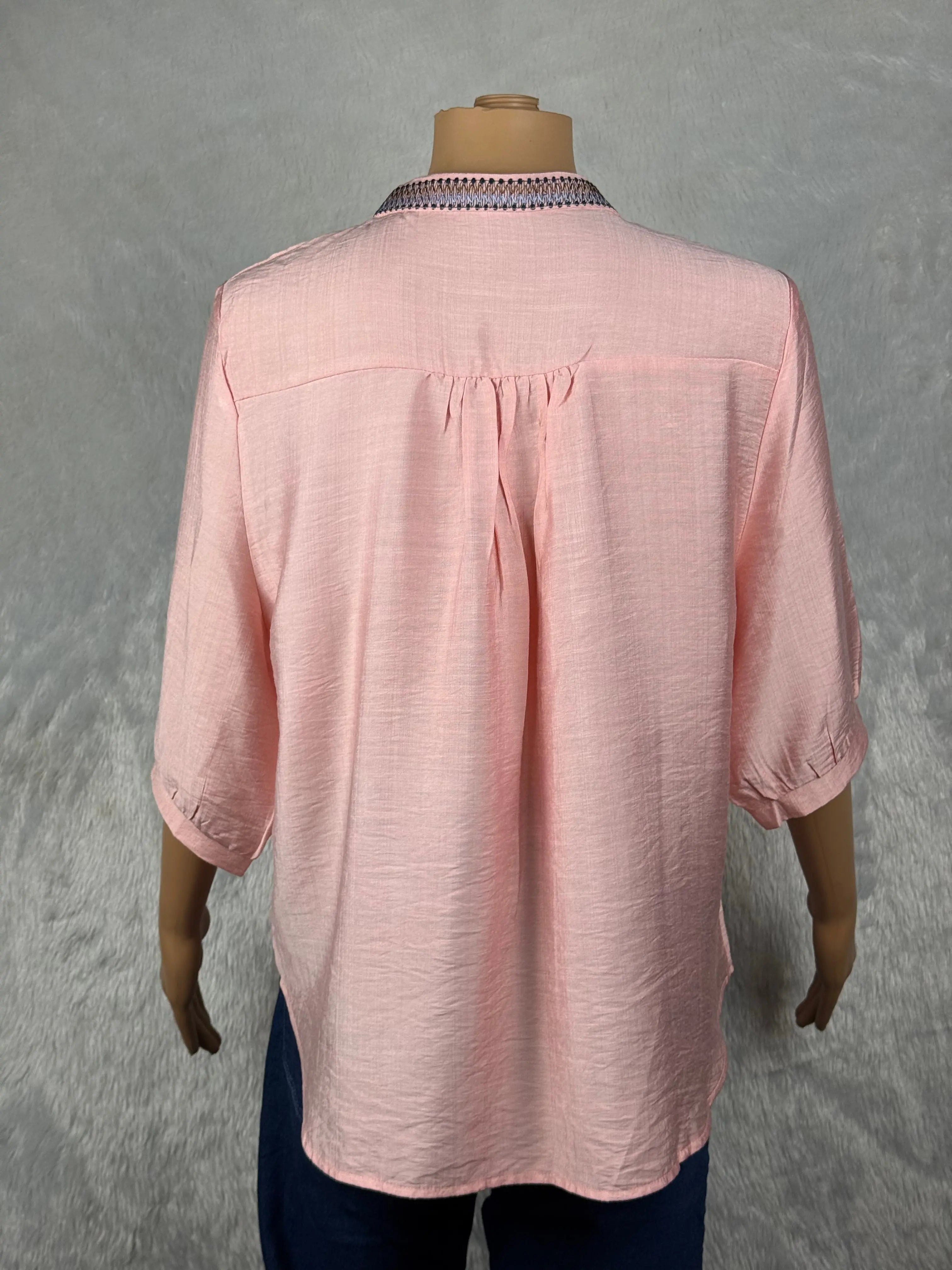 Peach Embroidered  Top RAADVI