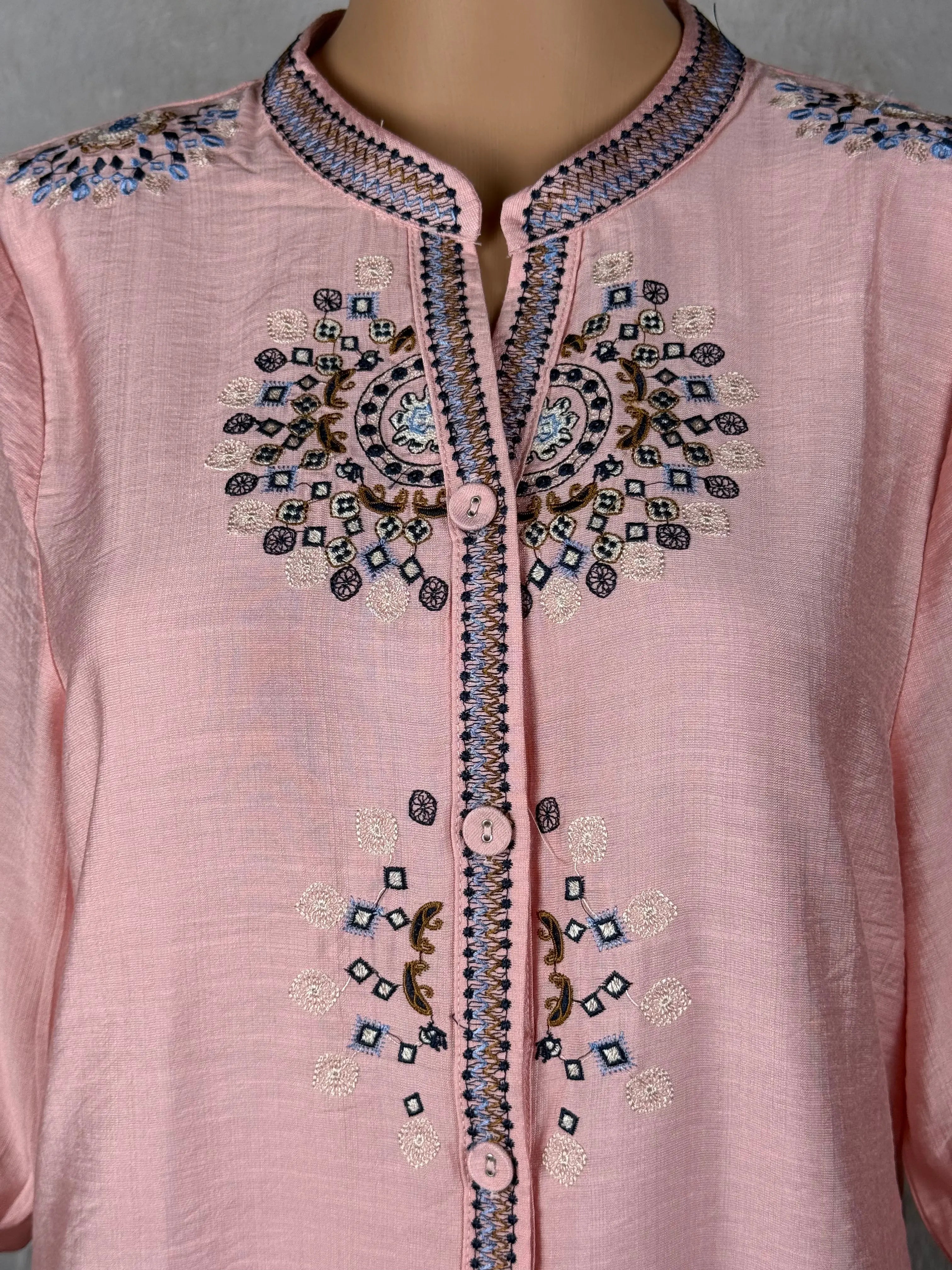 Peach Embroidered  Top RAADVI