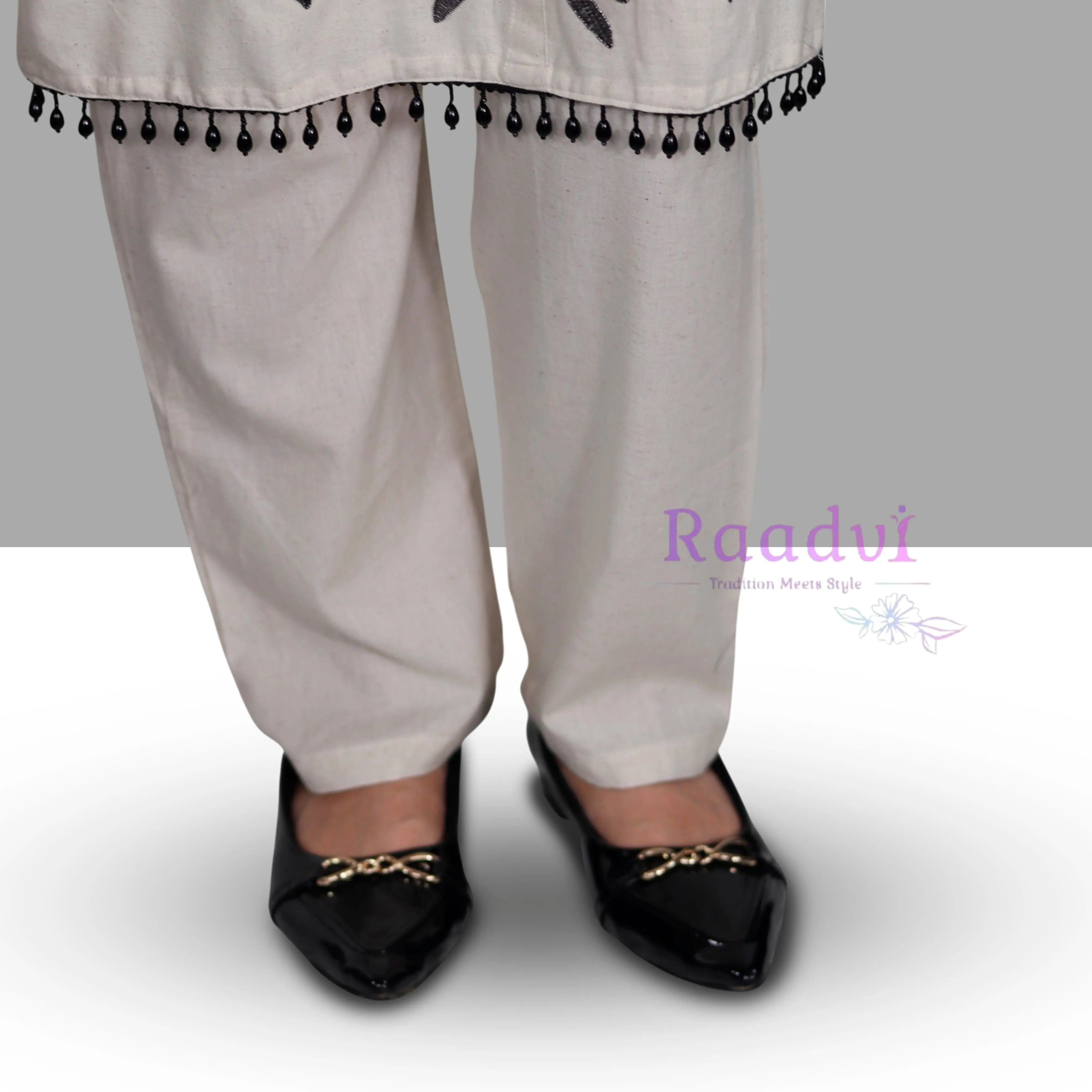 White Khadi Cotton Kurta Set RAADVI