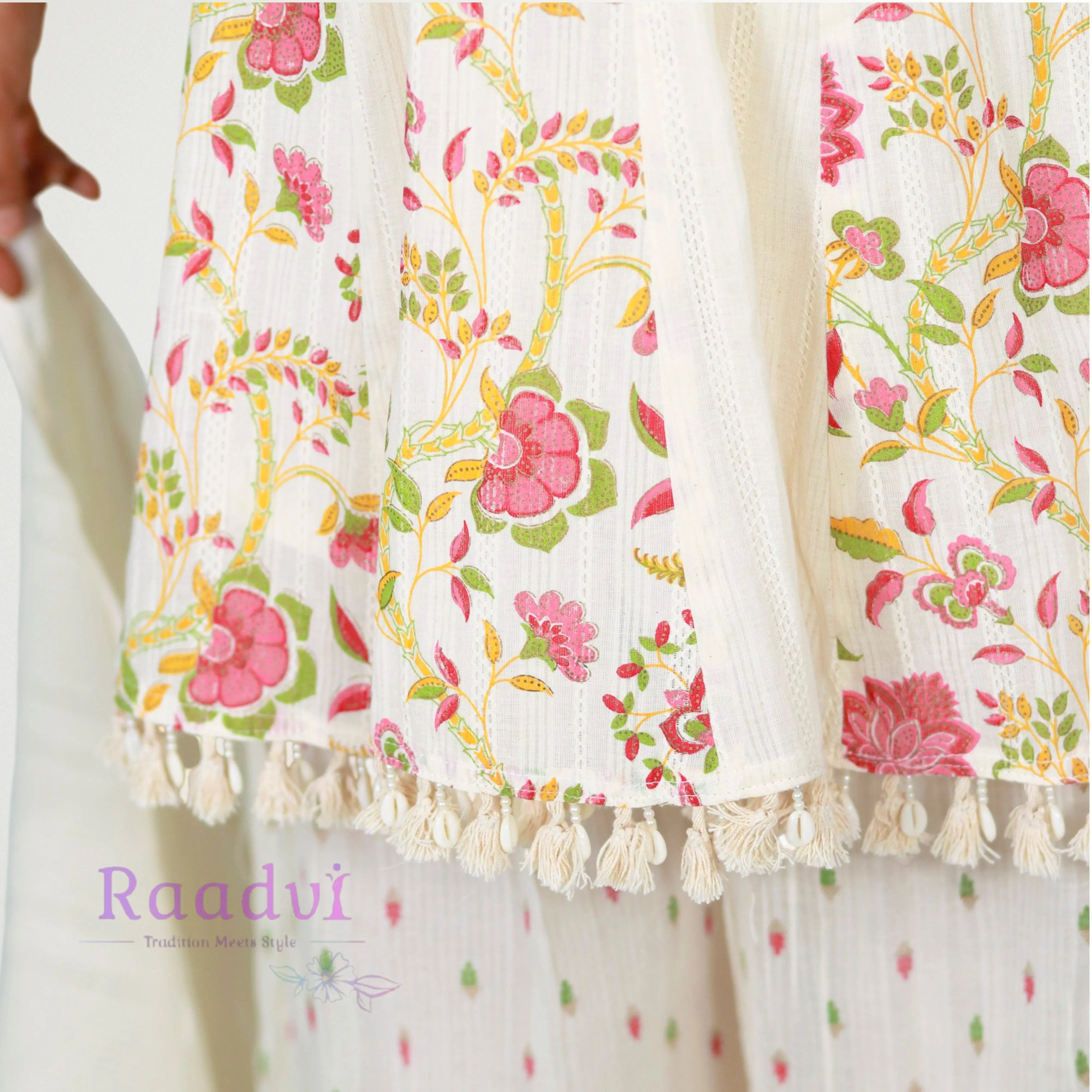 White Blossom Palazzo Set RAADVI