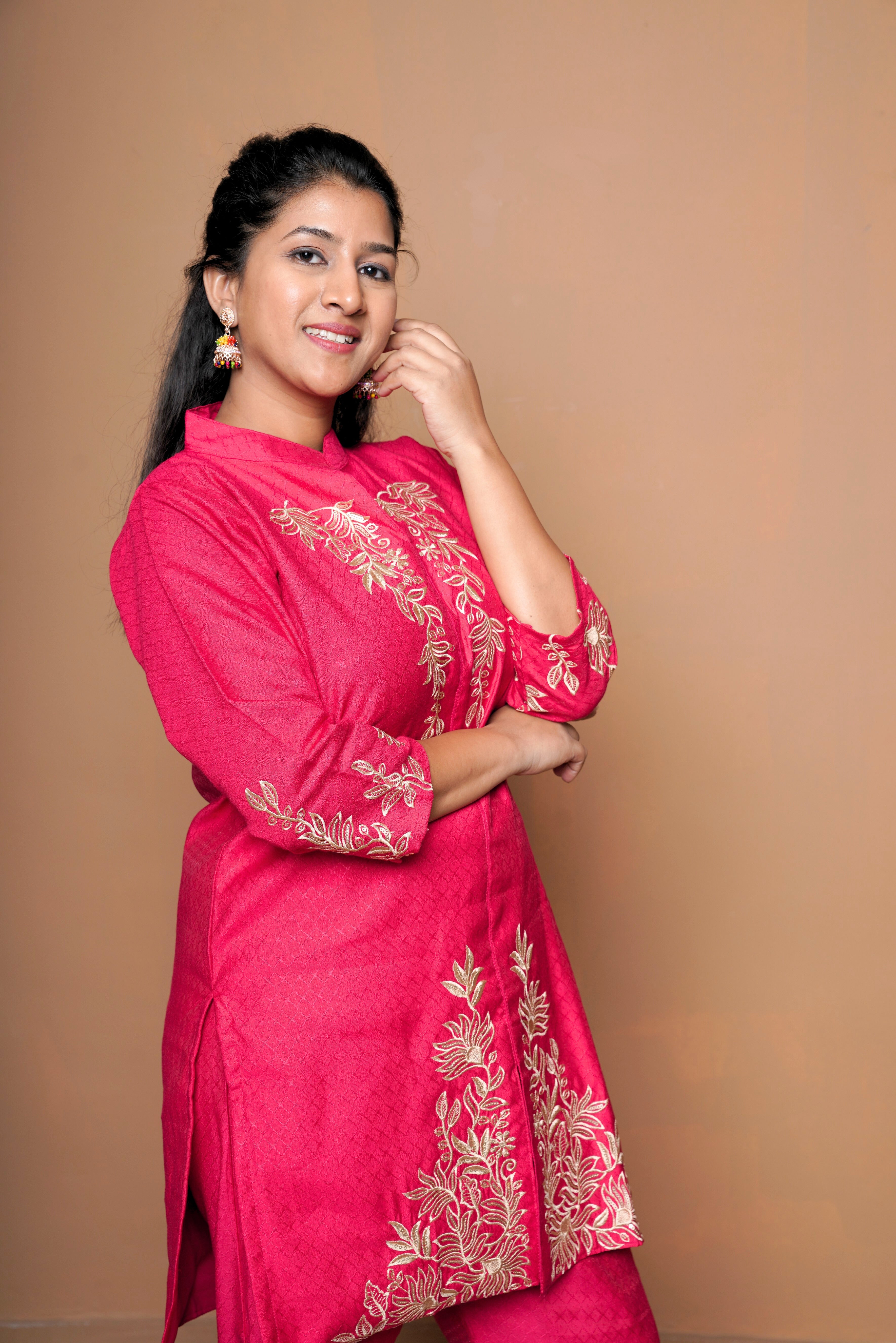Hand Embroidery Pure Muslin Cotton Co-Ord RAADVI