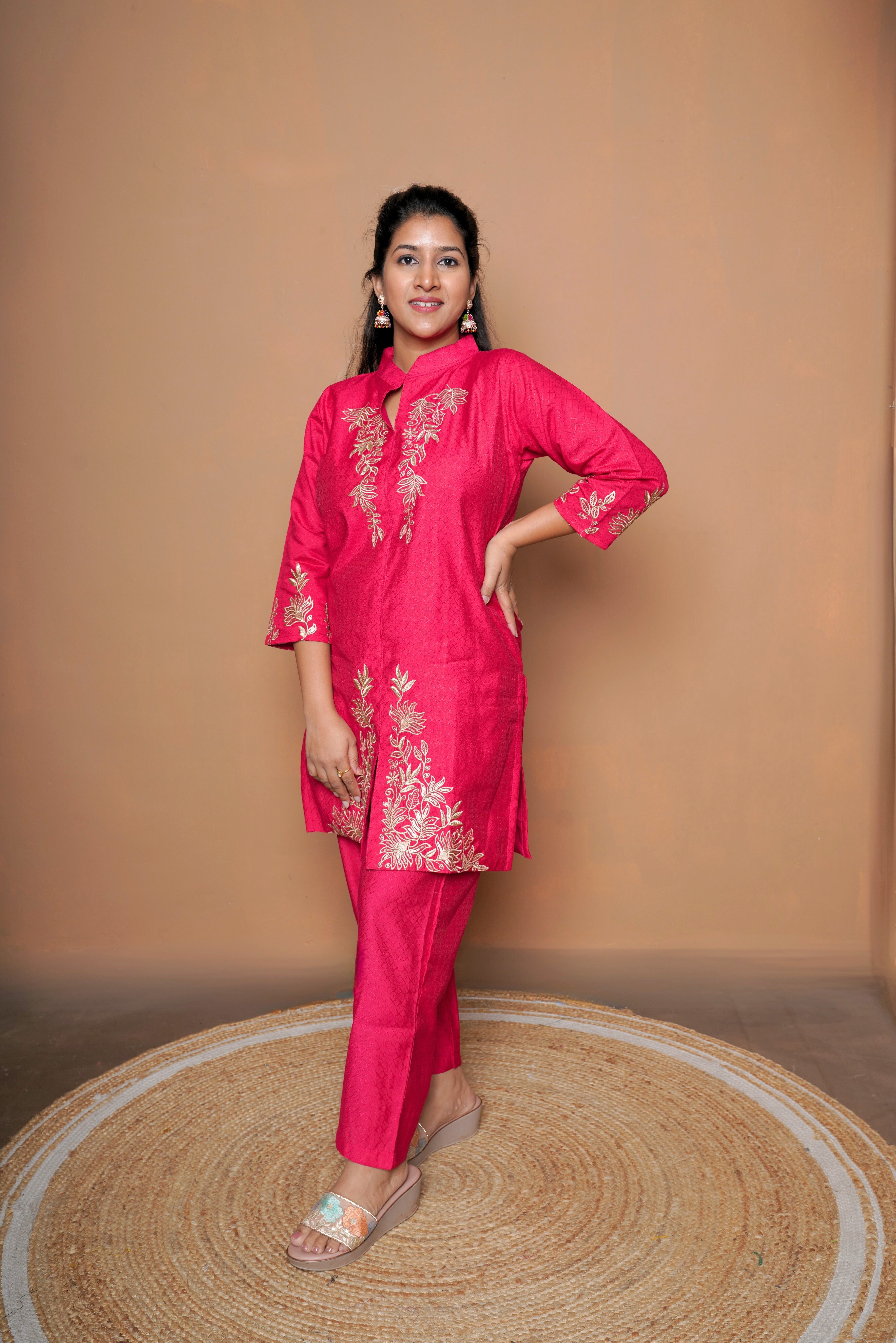 Hand Embroidery Pure Muslin Cotton Co-Ord RAADVI