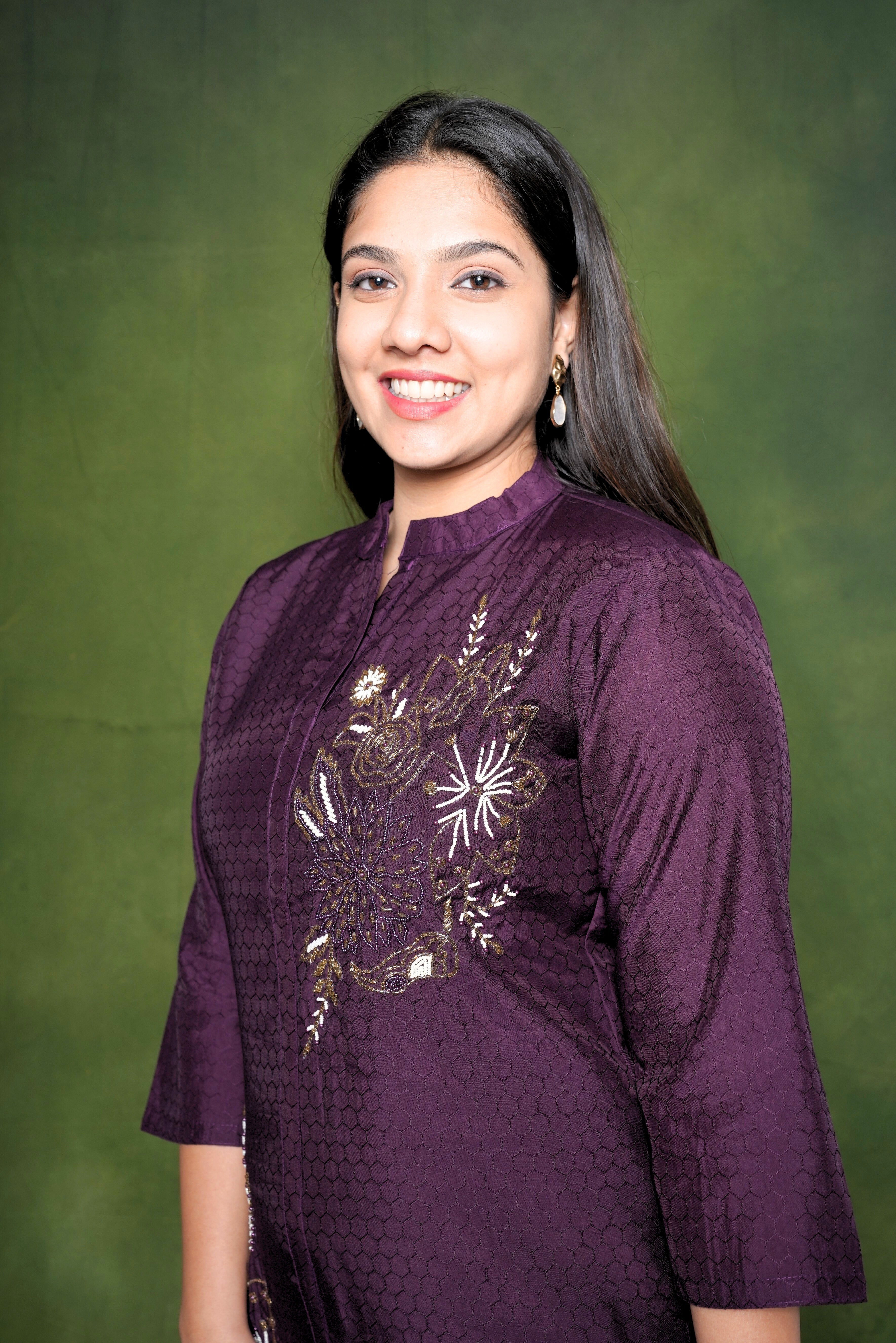 Embellished Maroon Kurta Set RAADVI